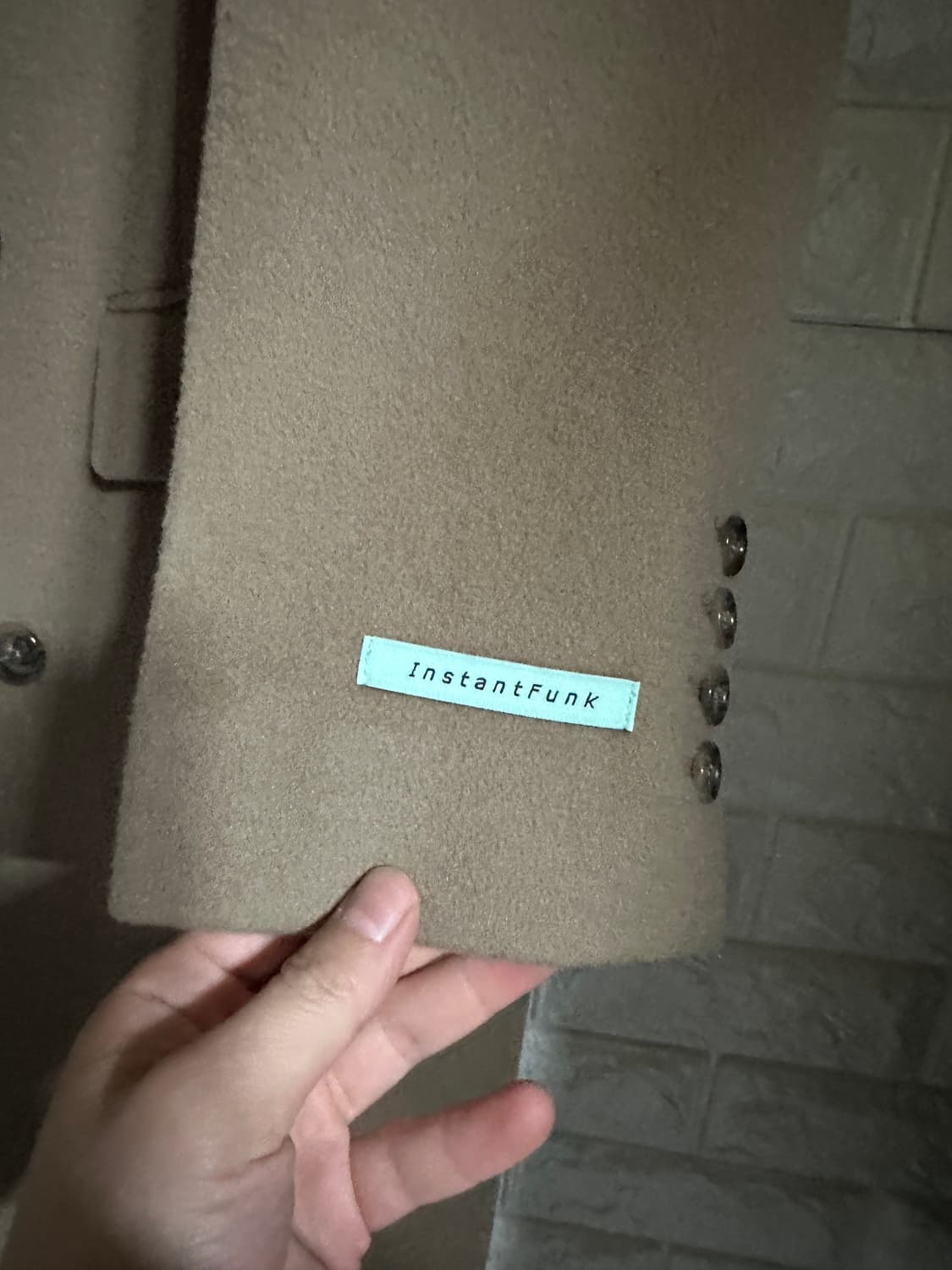 차정원 인스턴트 펑크 울 캐시미어 더블코트 모카베이지 M 상품이미지7