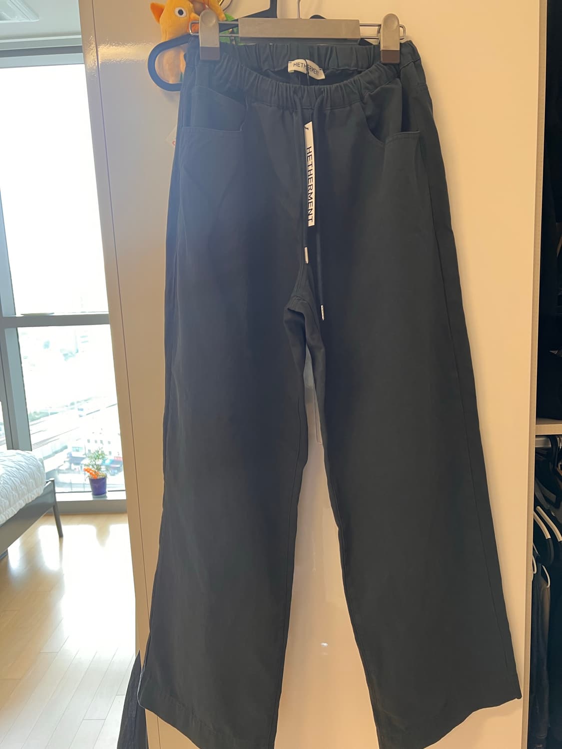 헤더먼트 worn cotton pants ash navy 상품이미지6