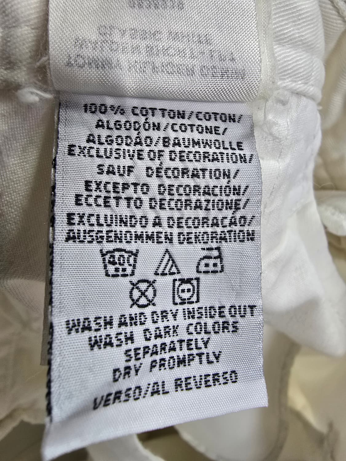 타미힐피거 화이트 카고 반바지  상품이미지5