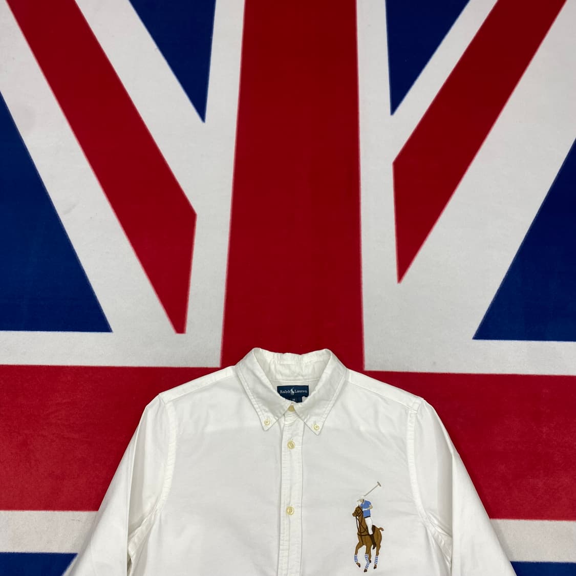 폴로 빅포니 화이트셔츠 실측 S 상품이미지2