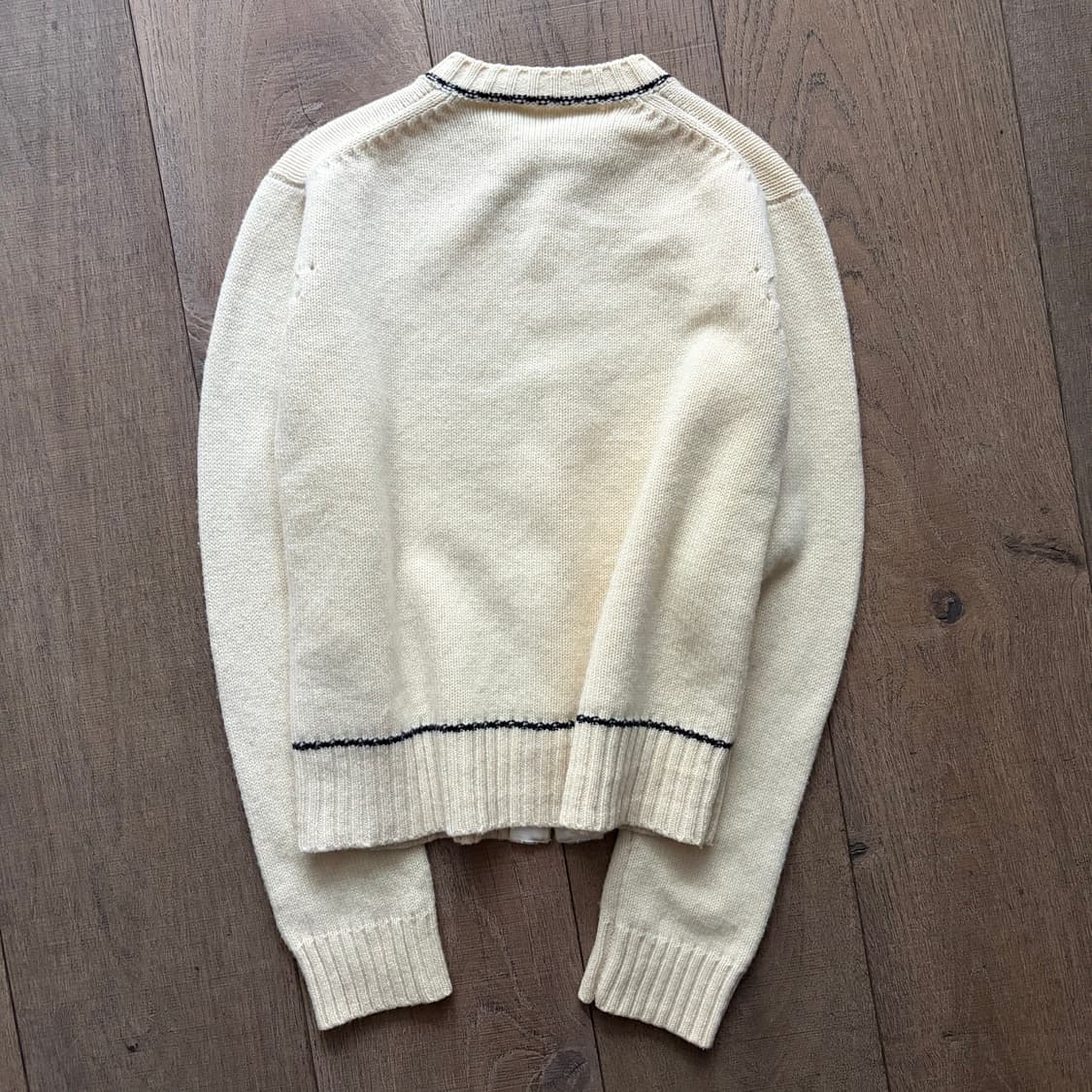 90’s Line Punching Knit Cardigan 상품이미지5