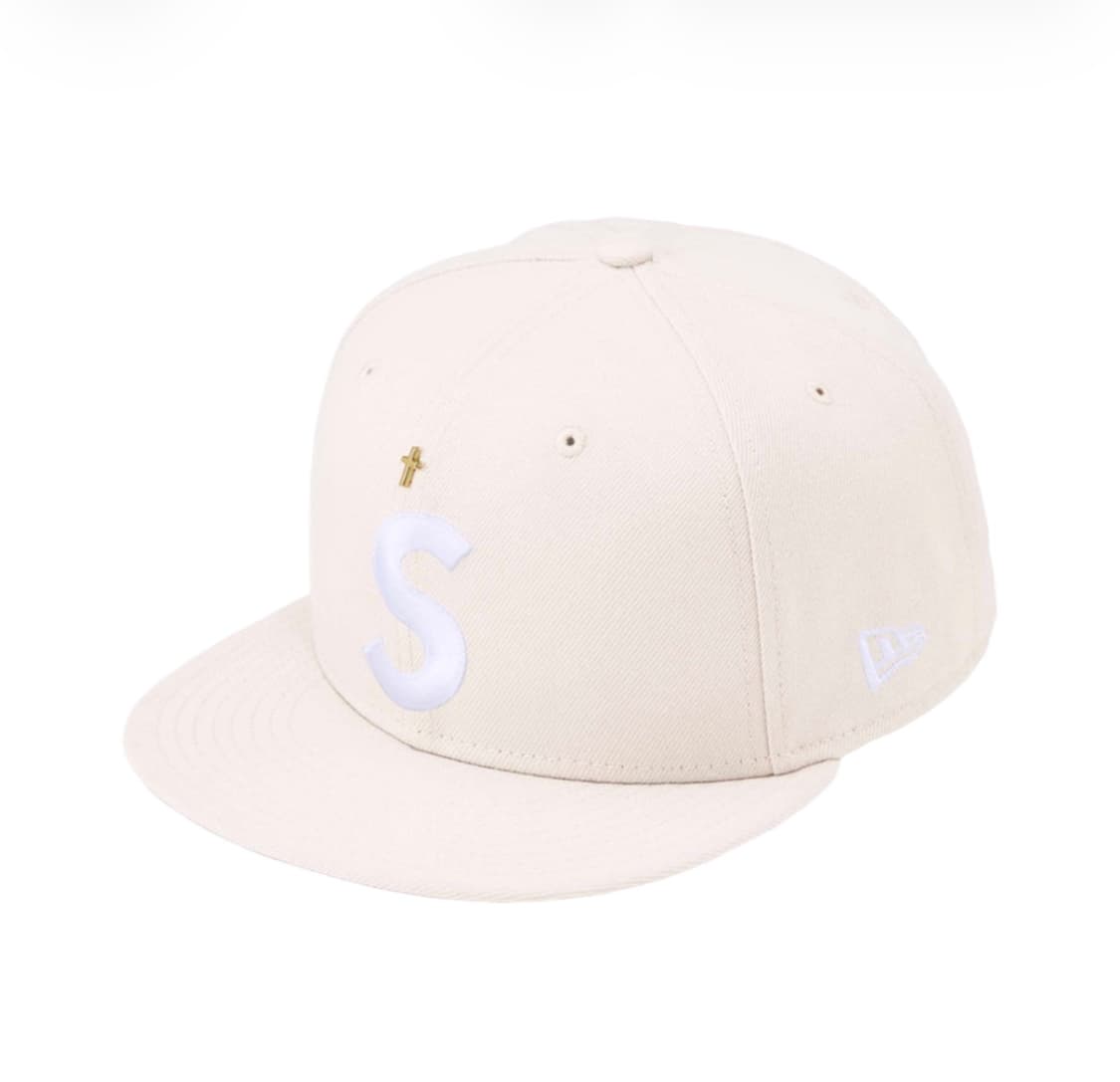 슈프림 골드 크로스 S 로고 뉴에라 스톤 - 24SS 상품이미지1