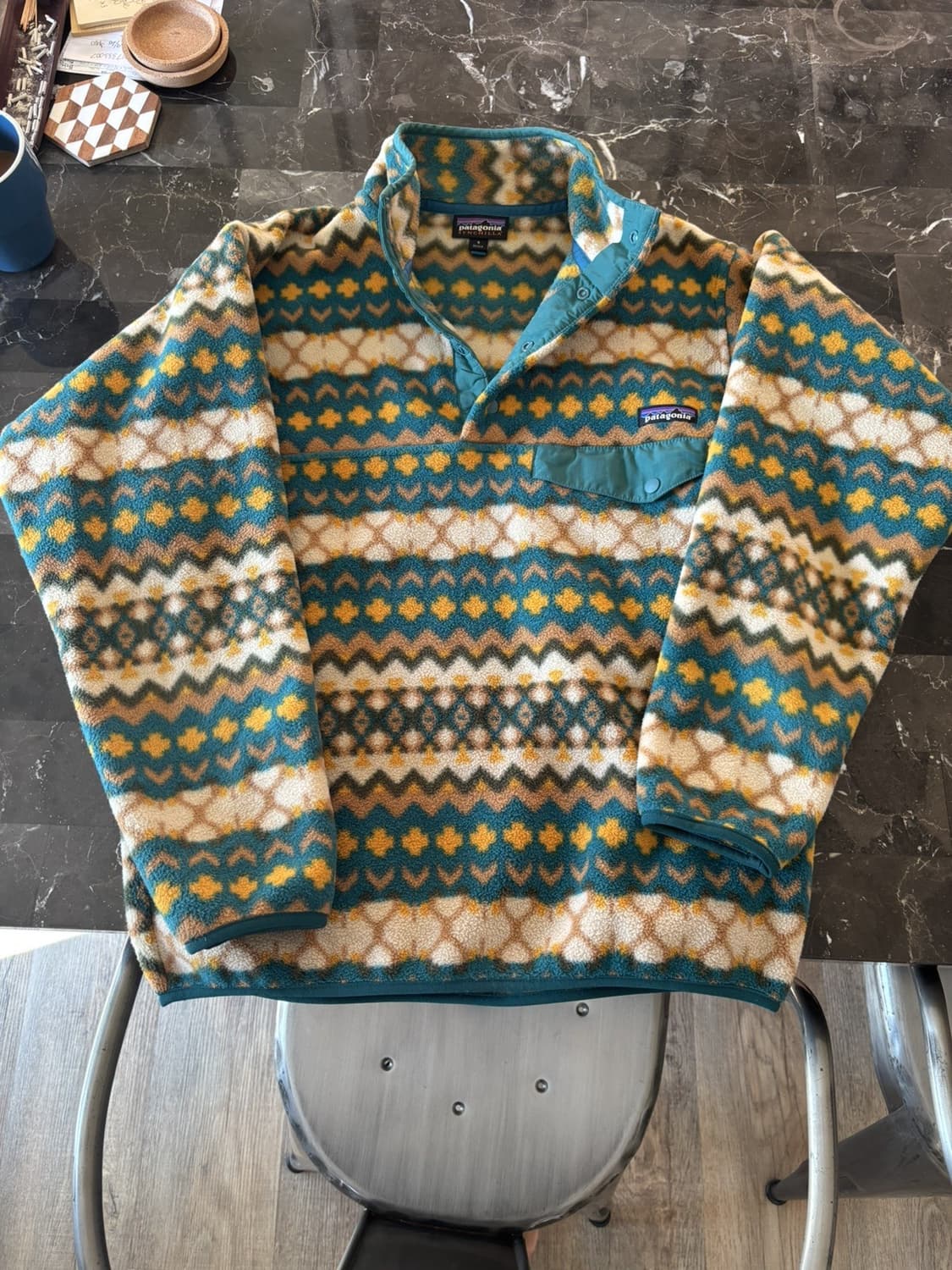 11FW 파타고니아 신칠라 스냅-T 페어아일/틸 멕시코 상품이미지1