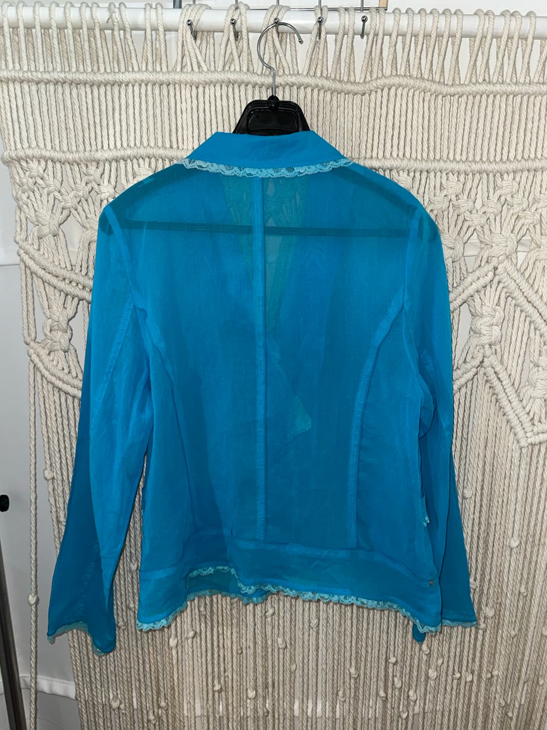 레이스 시스루 슬림 자켓 블라우스 상품이미지5