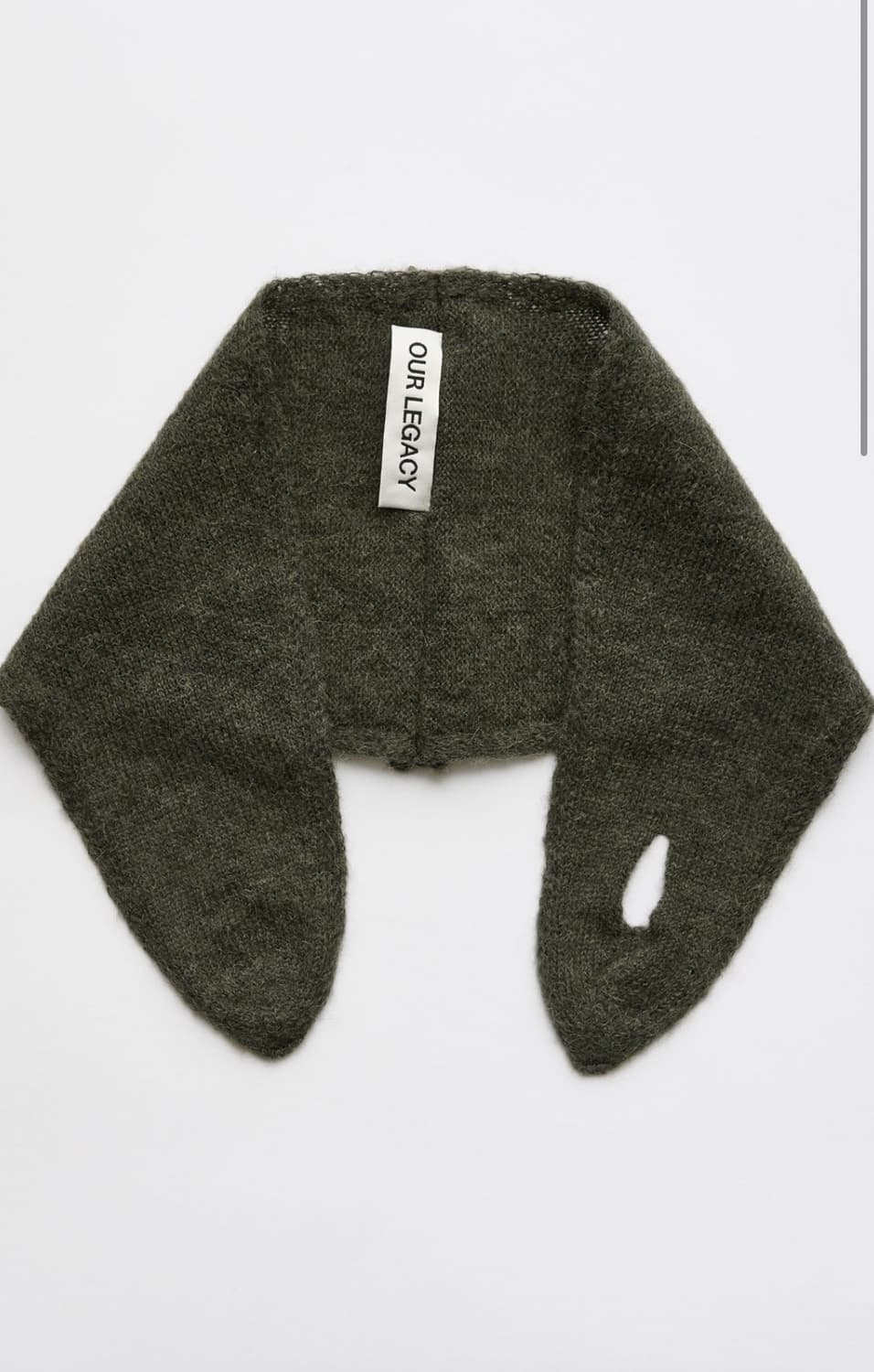 아워레가시 알파카 스카프 모스그린 상품이미지2