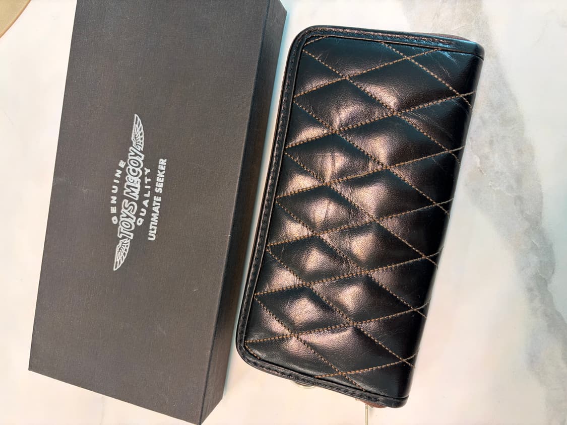 [OS] Toysmccoy MBS 토이즈맥코이 엠비스 레더 퀼팅 장지갑 상품이미지2