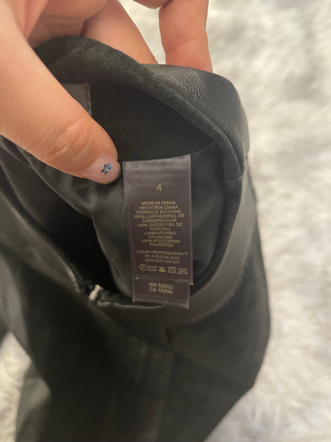 Liz Claiborne 빈티지 리얼 가죽 스웨이드 자켓 상품이미지3