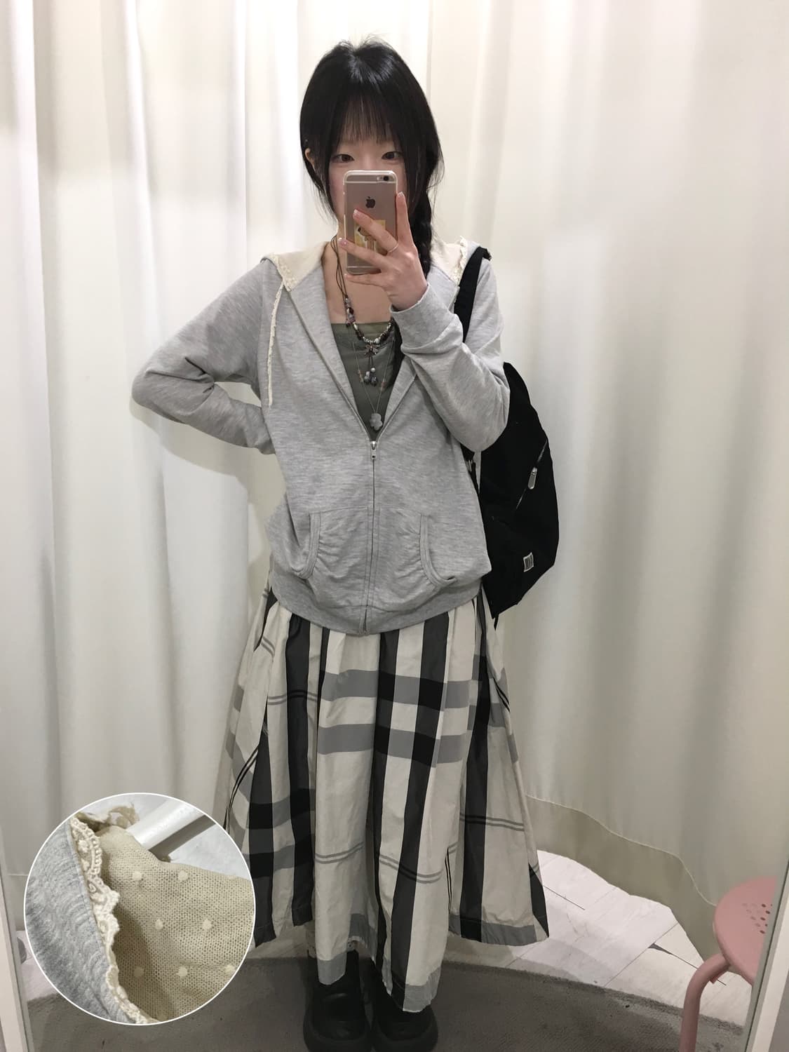 lace mori hoodie jacket 상품이미지1