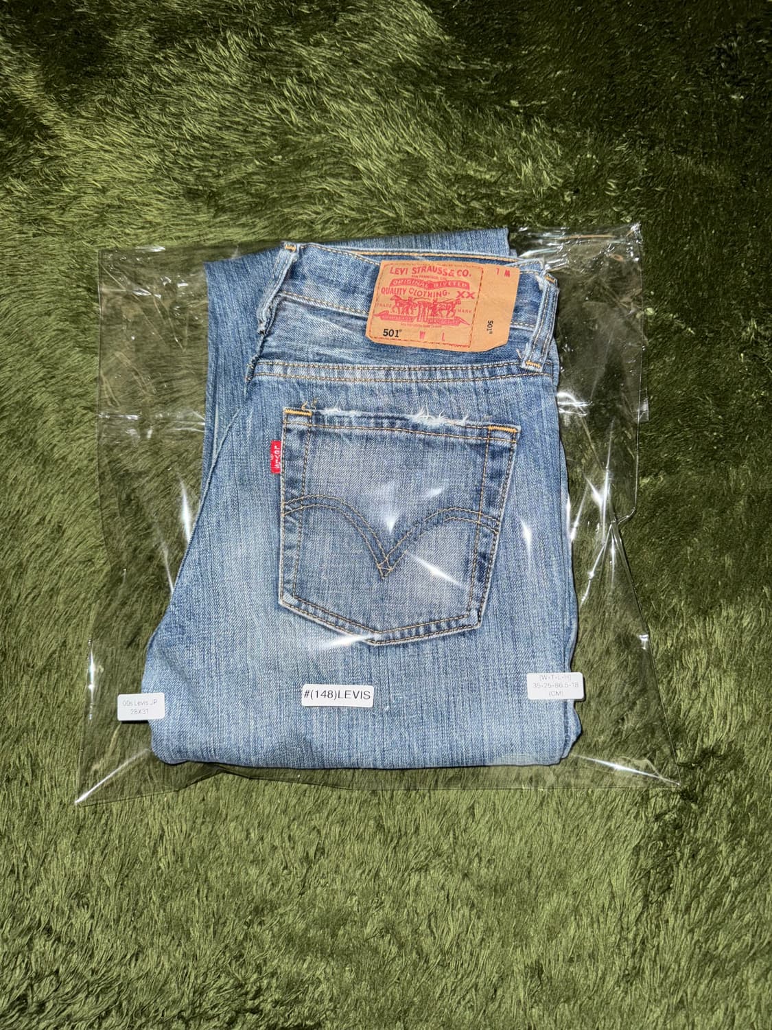[W28/L31] 00s 리바이스 재팬 오리지널 빈티지 워싱 데님 팬츠 상품이미지10