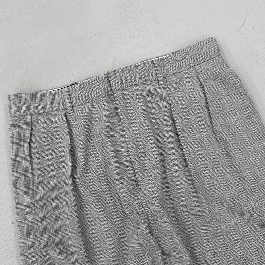 폴로 핀턱 체크 치노팬츠 상품이미지4