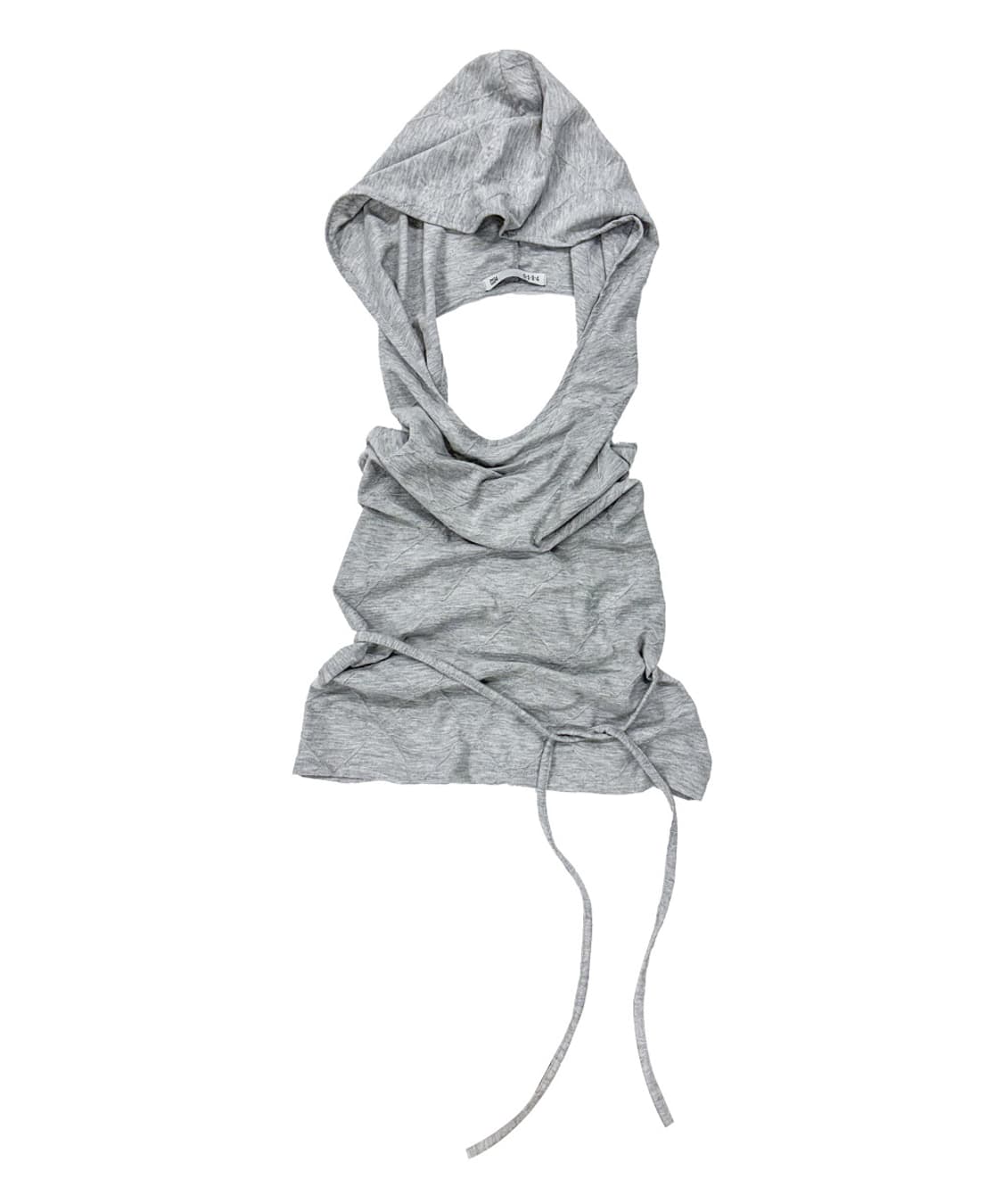 (새상품) 0104 공일공사 레이어드 홀터 롬버스 후드 후디 그레이 상품이미지3