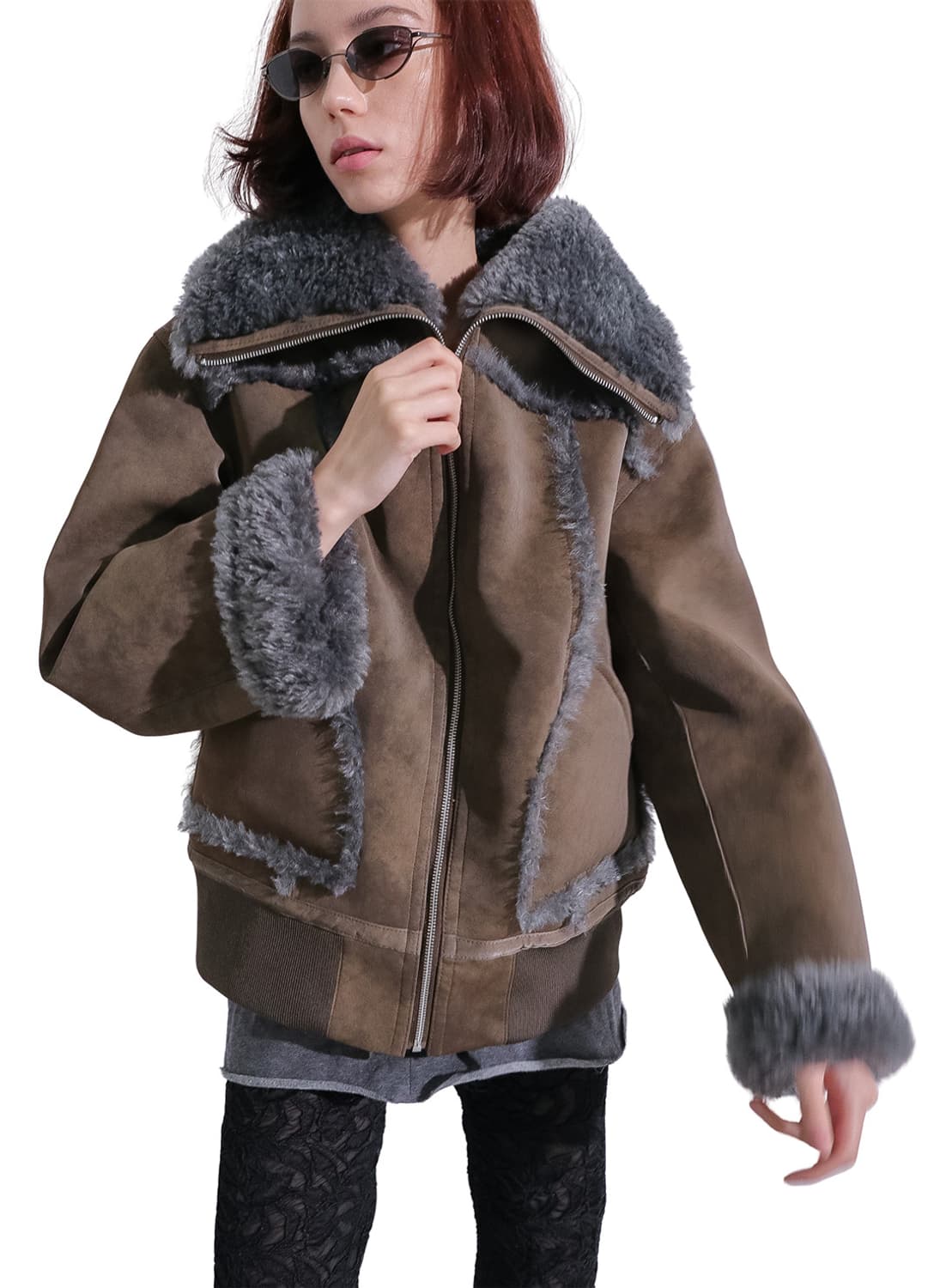 [F]퍼버즈 25fw Bulky Neck 리버시블 자켓 상품이미지1