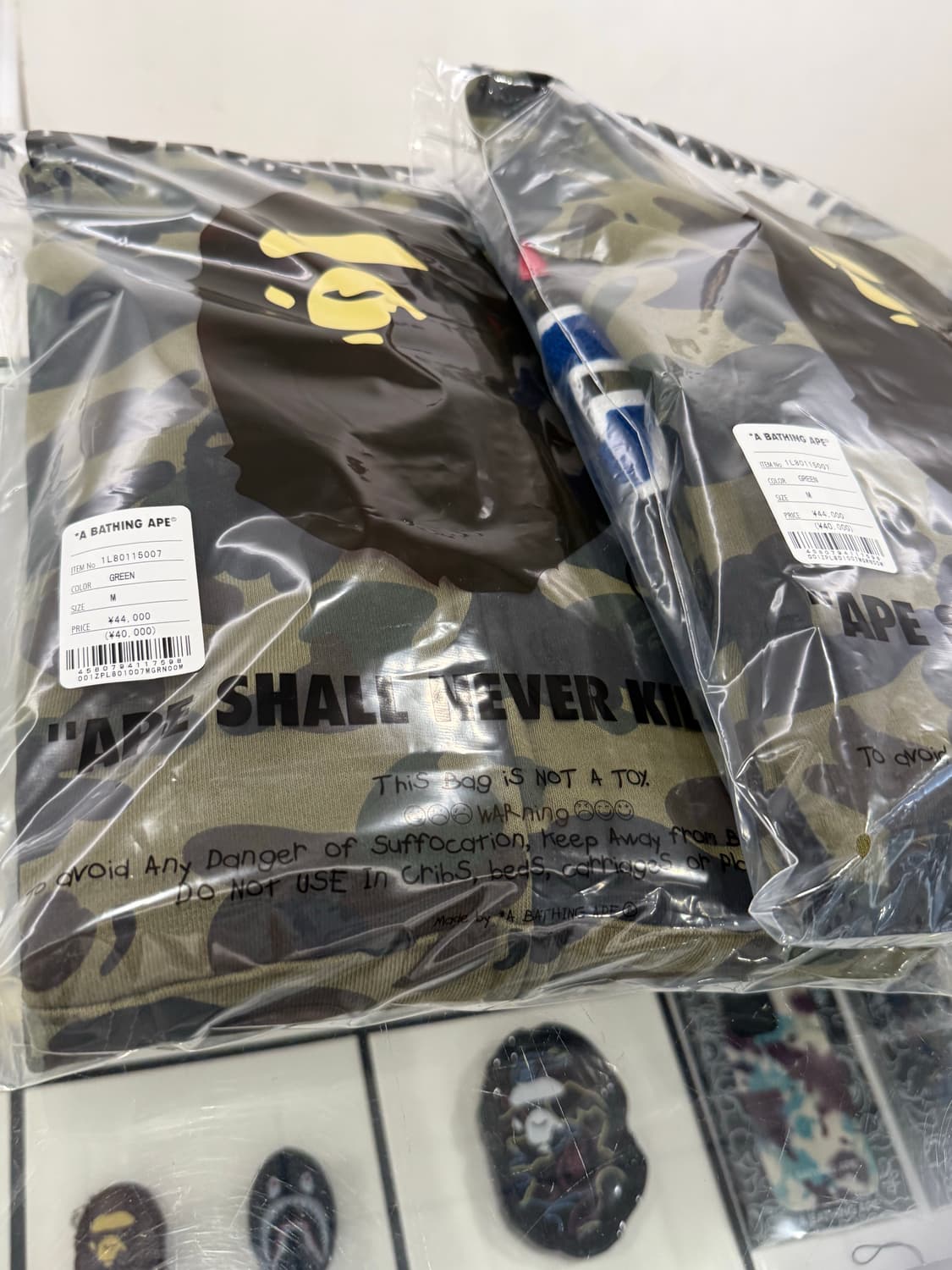 베이프 샤크후드 녹계 l,xl 상품이미지2