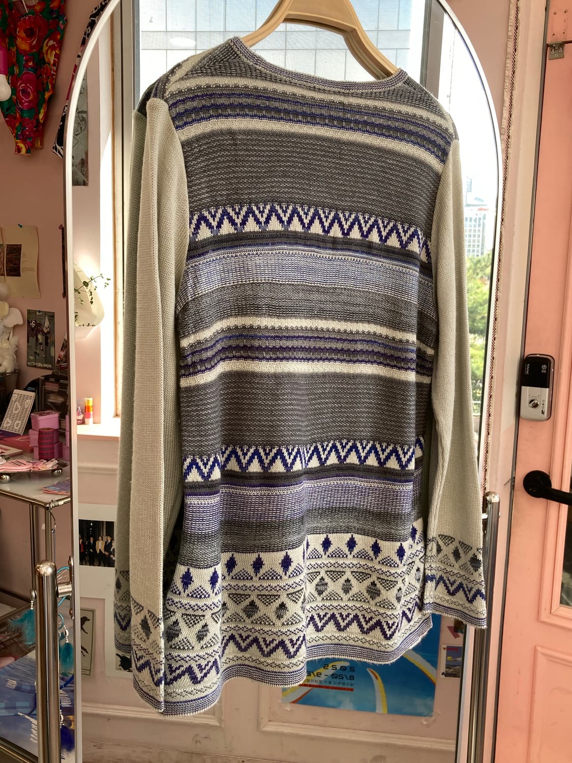 빈티지 노르딕 패턴 니트 상품이미지4