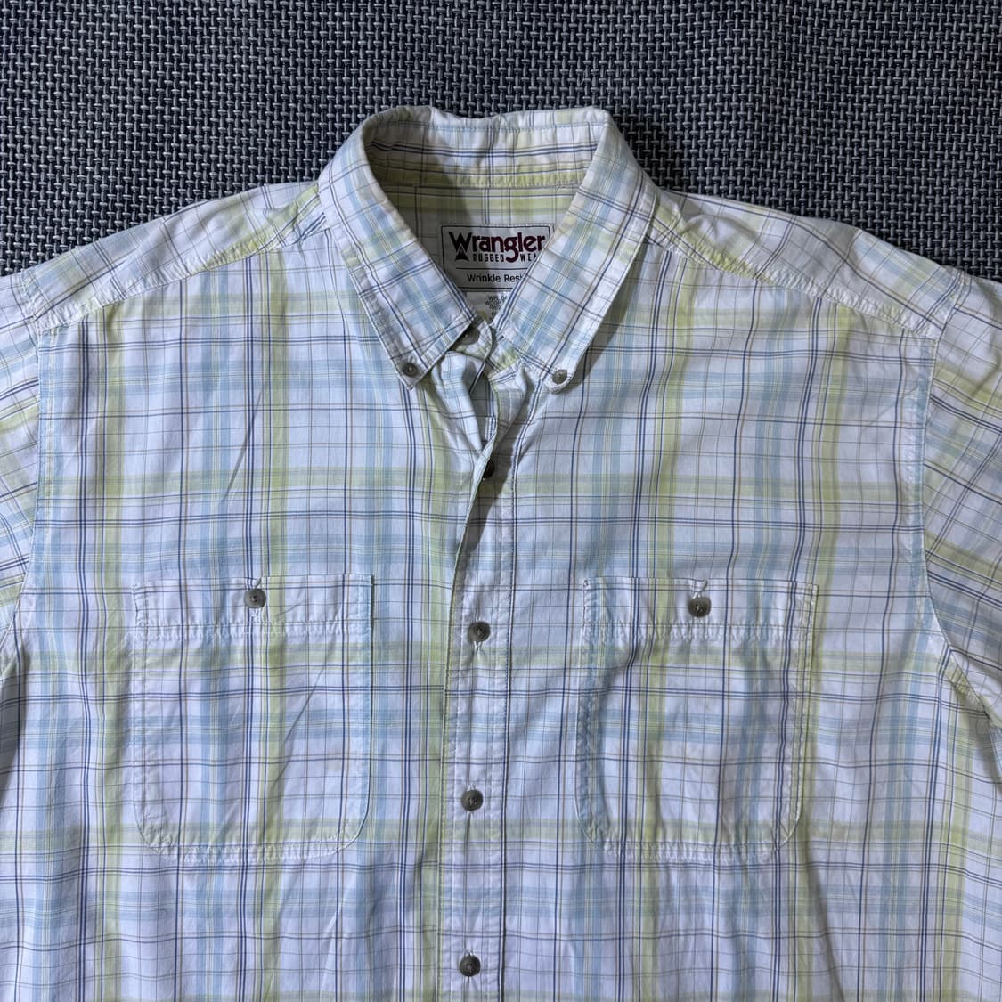 빈티지 Wrangular 체크 반팔 셔츠(kold_8454) 상품이미지2