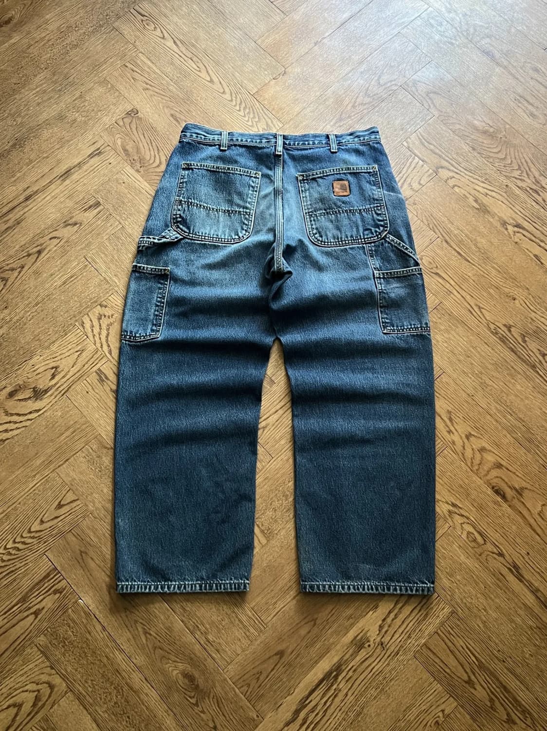 [34]칼하트 USA 빈티지 워싱 싱글니 카펜터 워크 데님 팬츠 상품이미지1