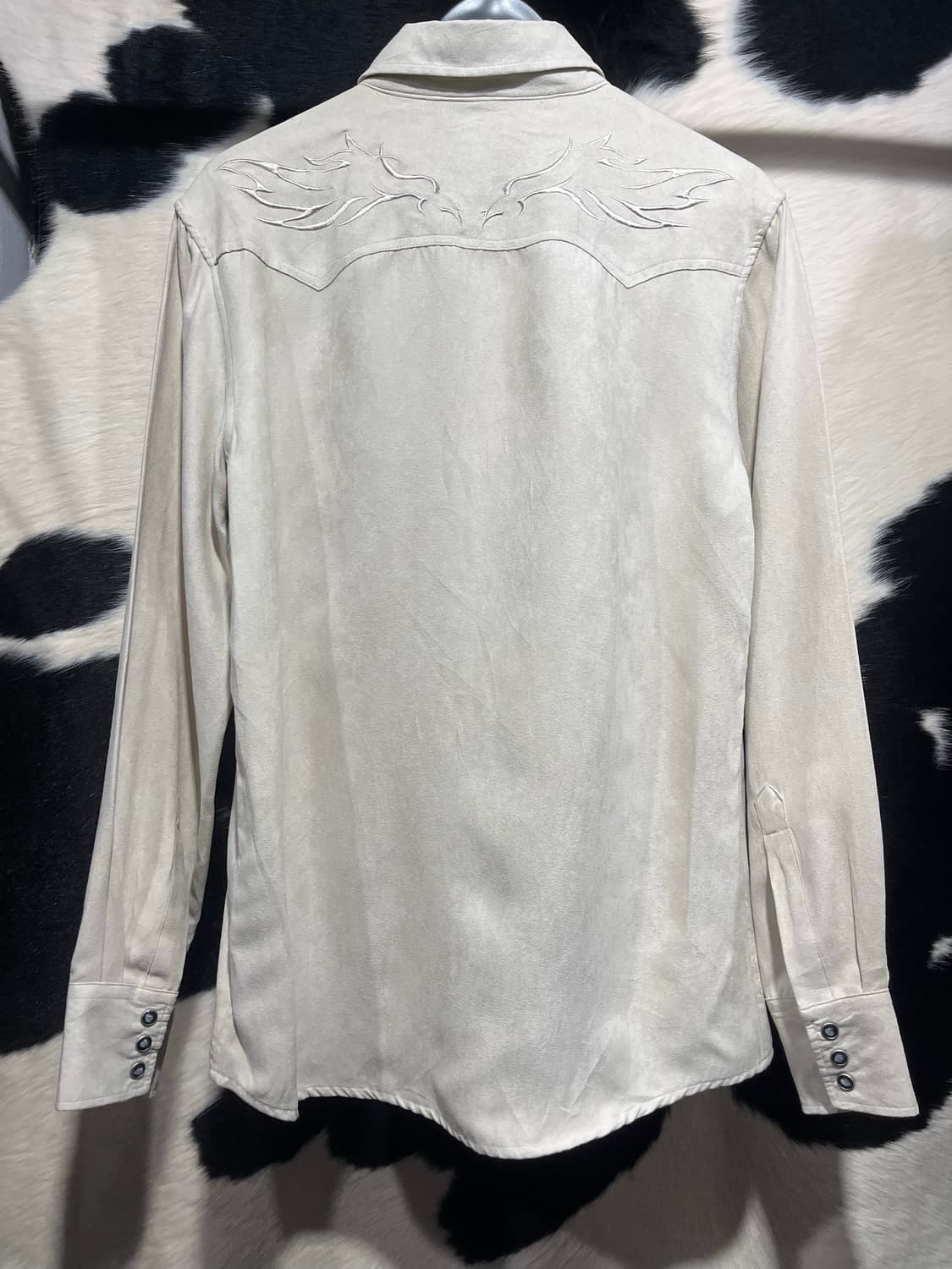 베이지 자수 셔츠 상품이미지5