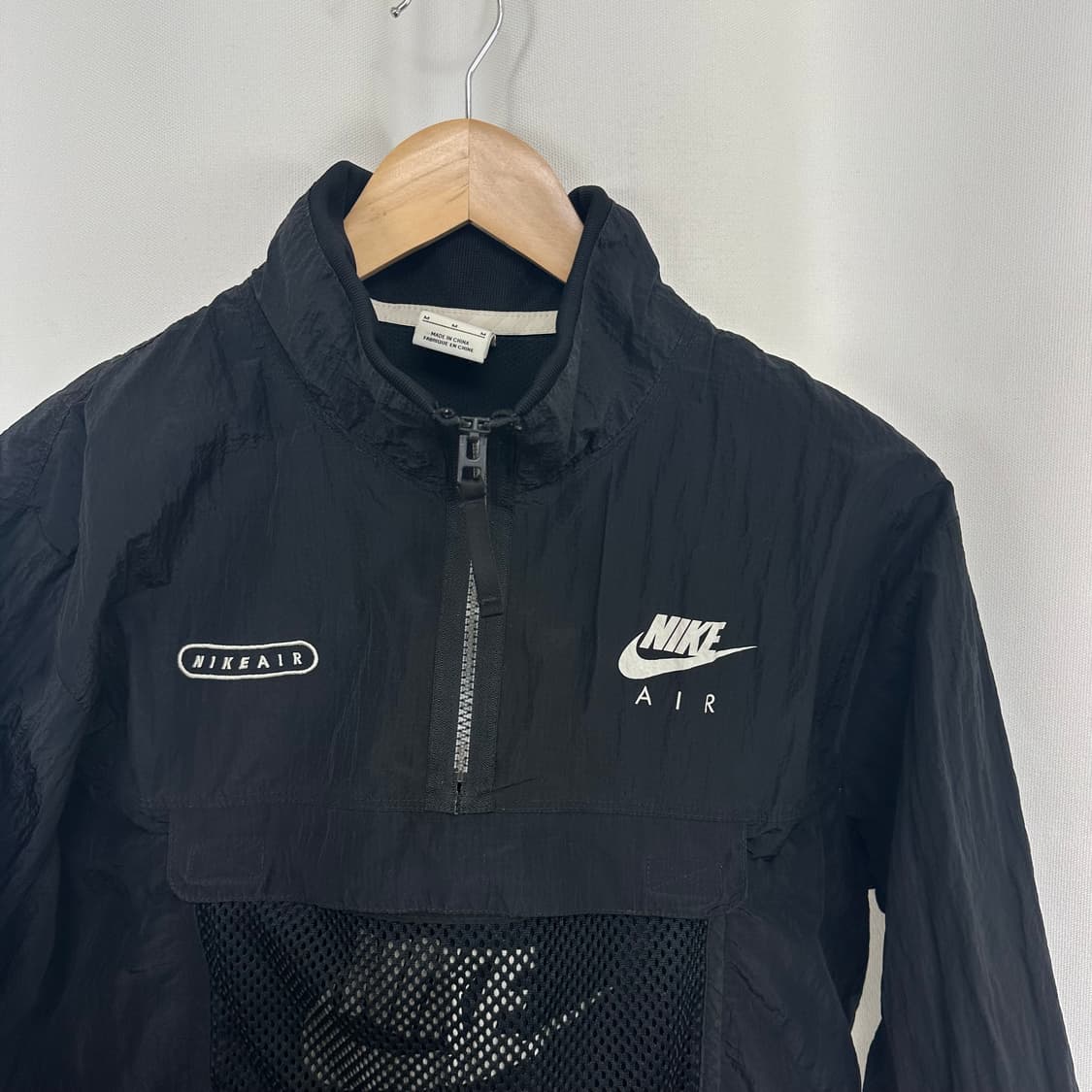 나이키 남자 바스락 반집업 티셔츠 검정 95 M 상품이미지2