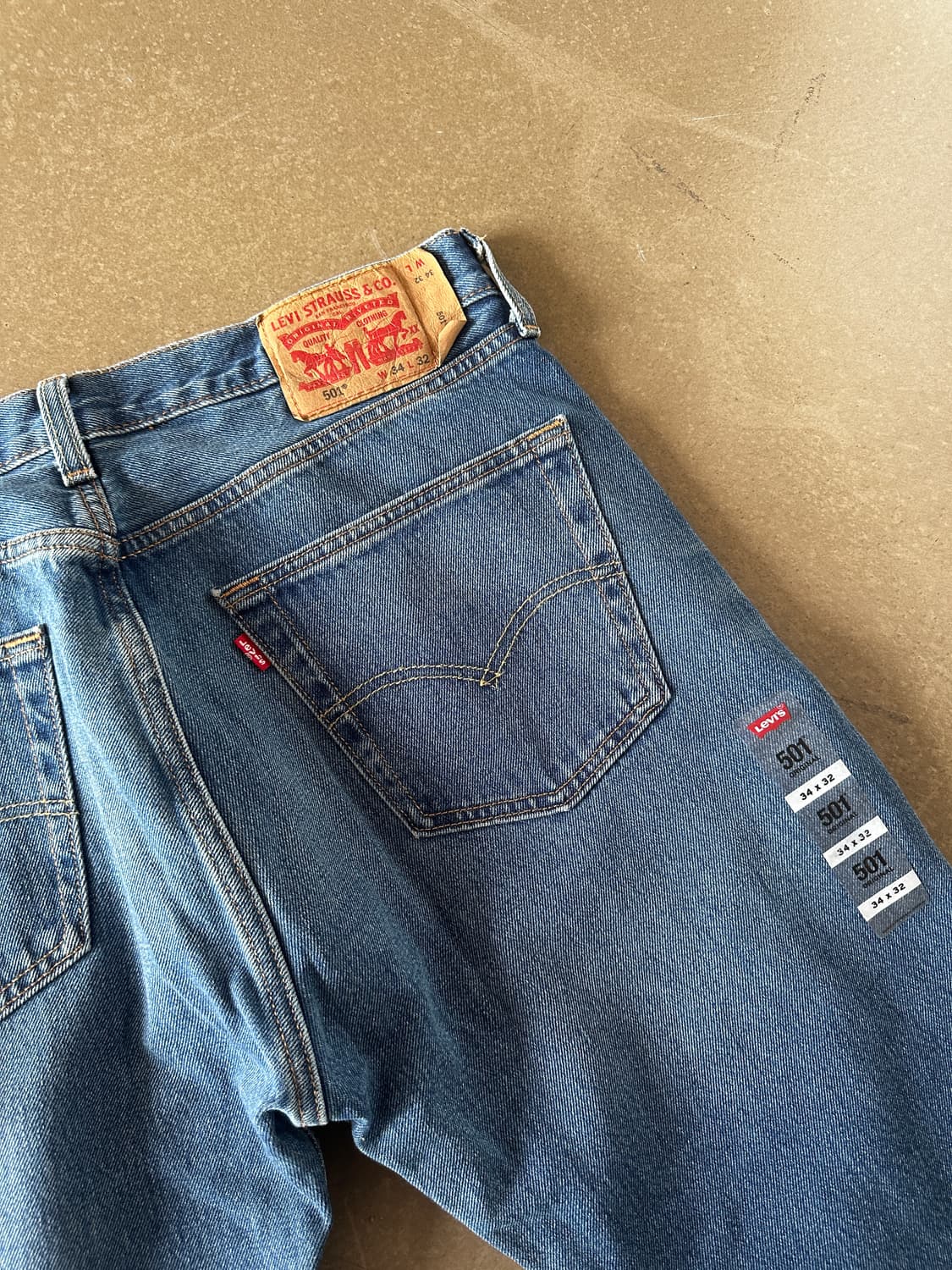 Levis 501 스트레이트 데님 팬츠 w34 상품이미지2