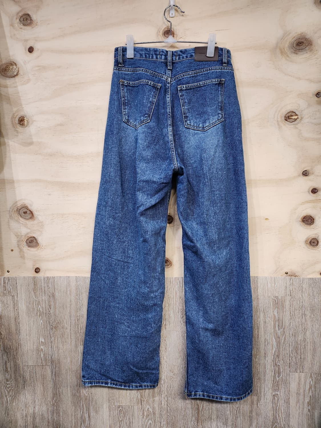 653) 트렌디어패럴 와이드 롱 데님 상품이미지2