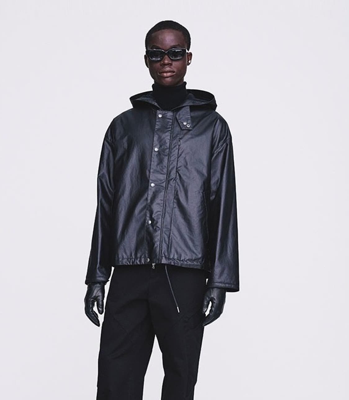 토니웩 오일 코티드 후디드 파카 상품이미지2