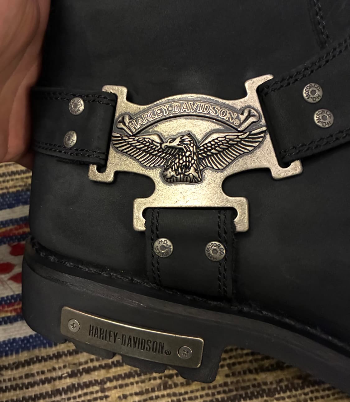 (290~295)할리데이비슨 찰스 모터사이클 지퍼 부츠 워커 상품이미지8