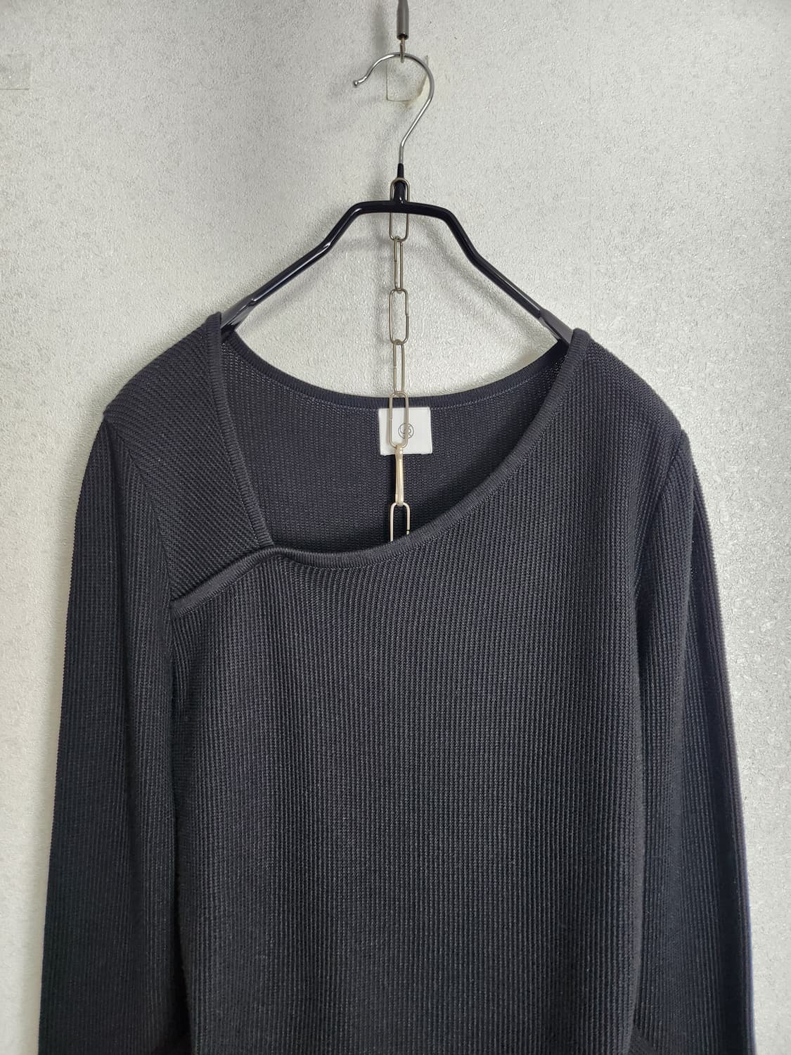 유메르 사선넥 니트55 66  상품이미지3