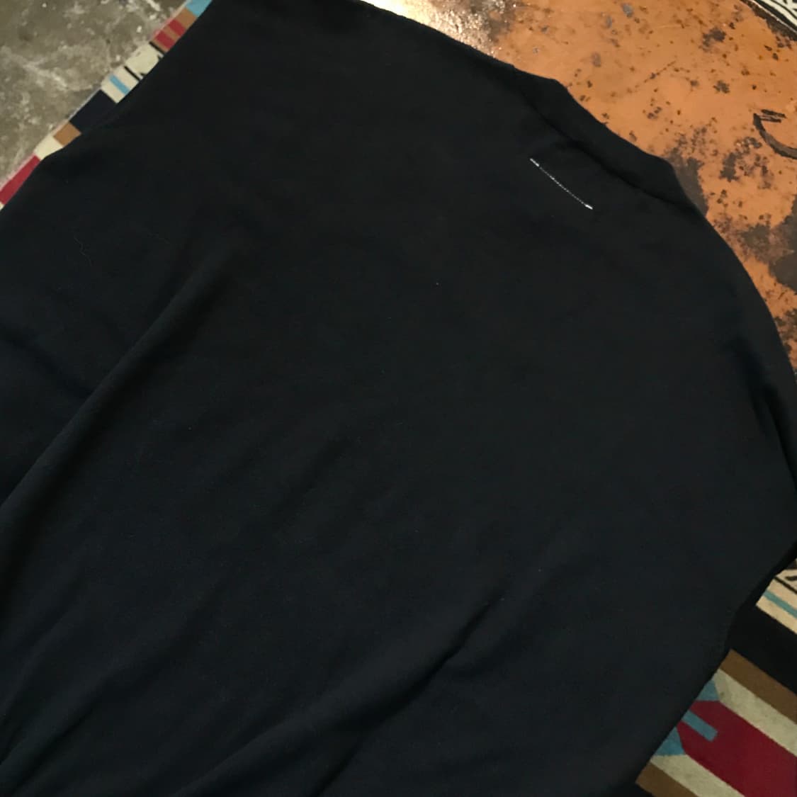 메종 마르지엘라 MM6 블랙 오버핏 니트 남성 110 115 빅사이즈 상품이미지6