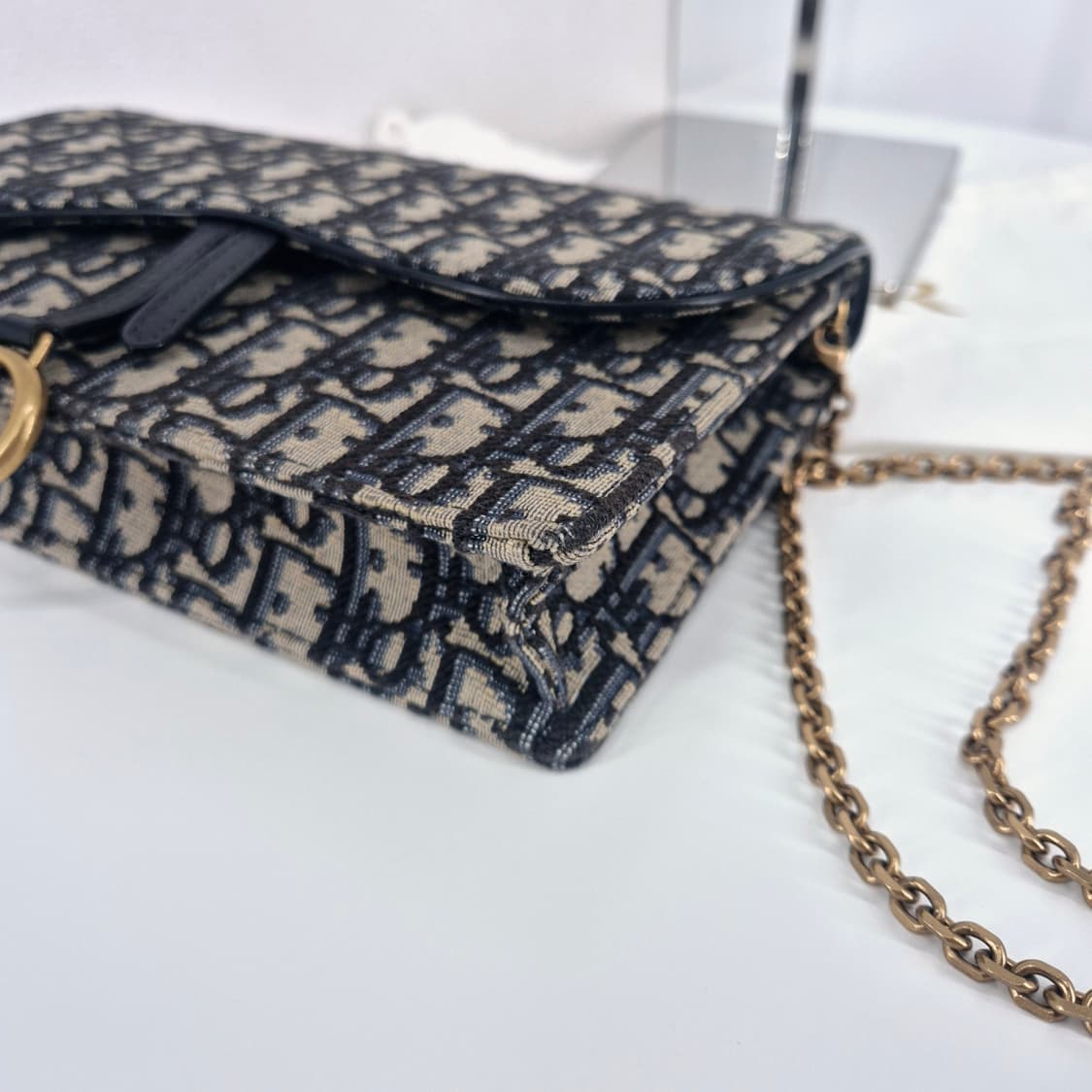 디올 오블리크 새들 체인 크로스백 (S5620CTZQ) 상품이미지7