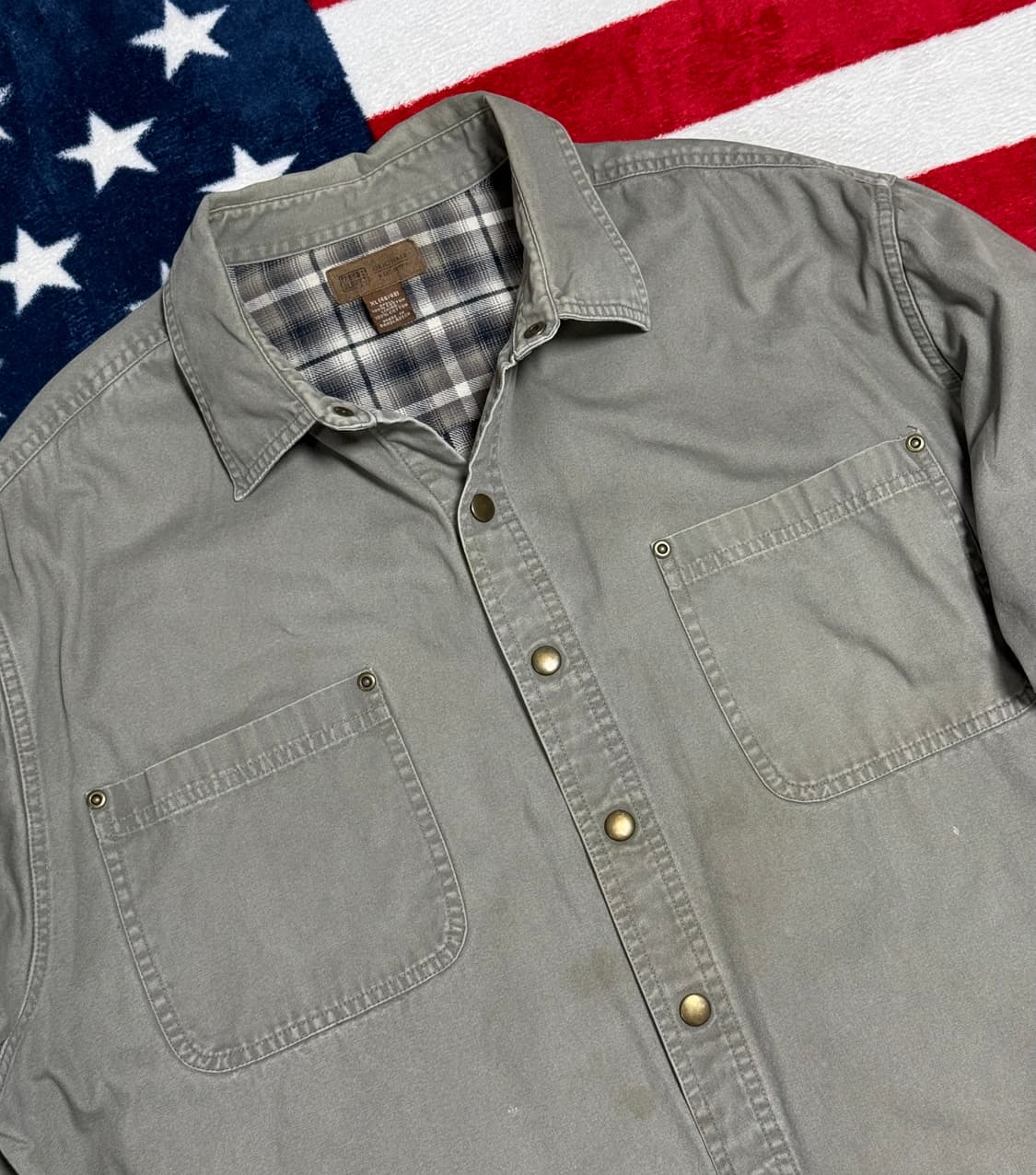 빈티지워크셔츠 vintage work jacket  덕캔버스 워크웨어 상품이미지5