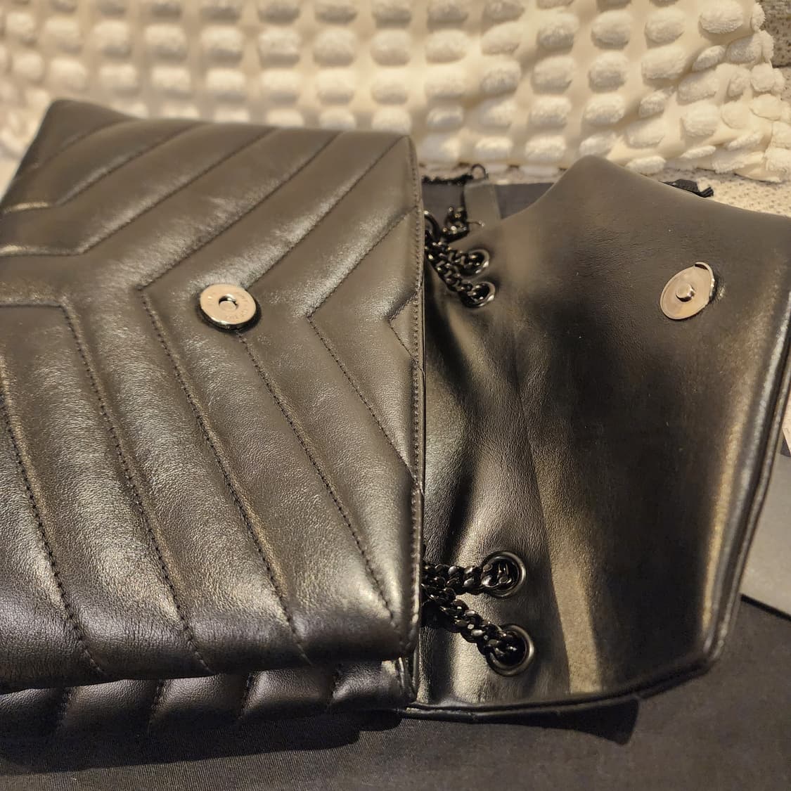 초민트급 생로랑 루루 스몰 숄더백 올블랙 상품이미지6