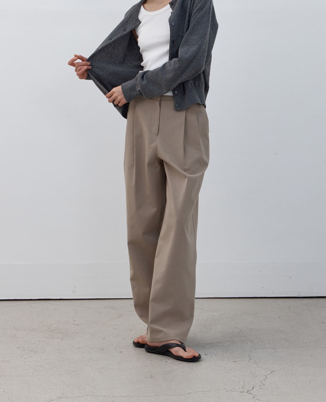 코어드 클래식 코튼 슬랙스 상품이미지2