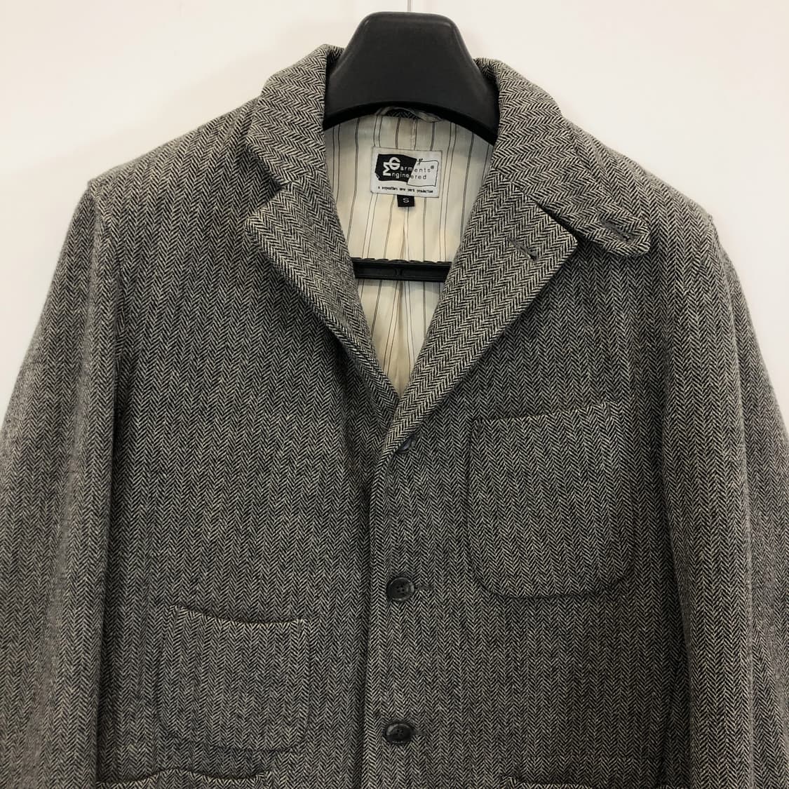 엔지니어드가먼츠 헤링본 트위드 울자켓 90-95  상품이미지3