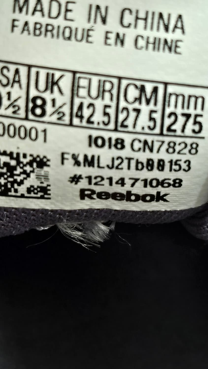 리복 275mm-  DMX 운동화 회색/레드 상품이미지7