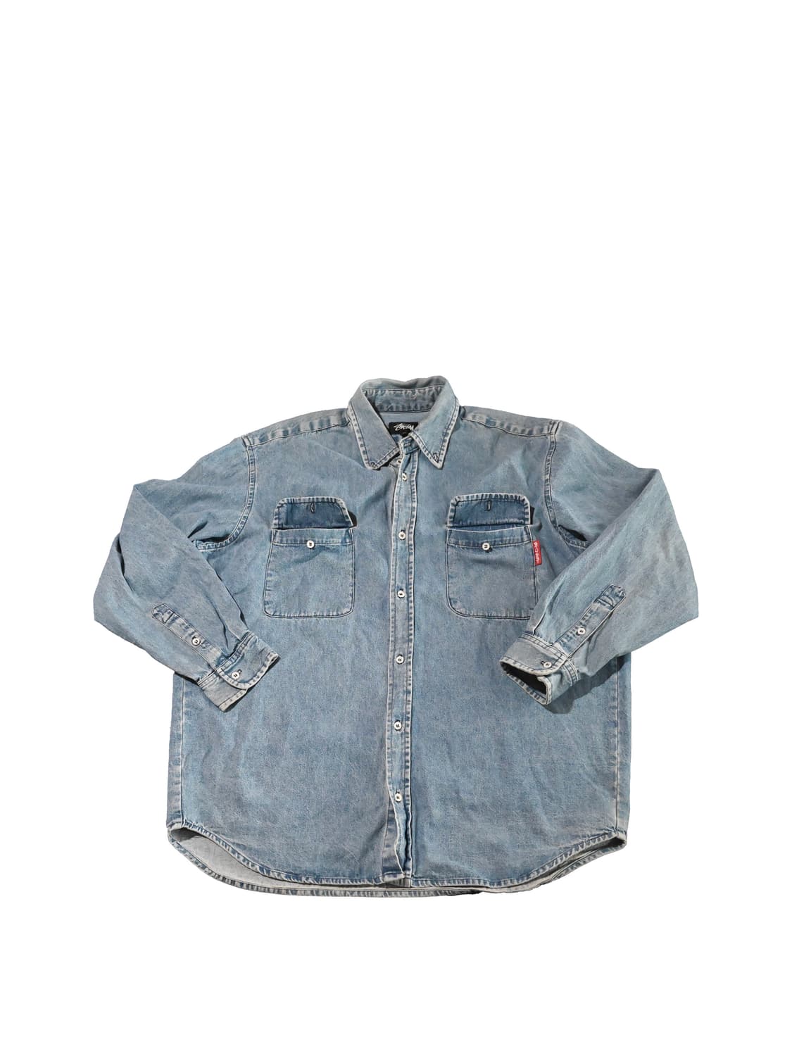 80s stussy denim button shirt 상품이미지3