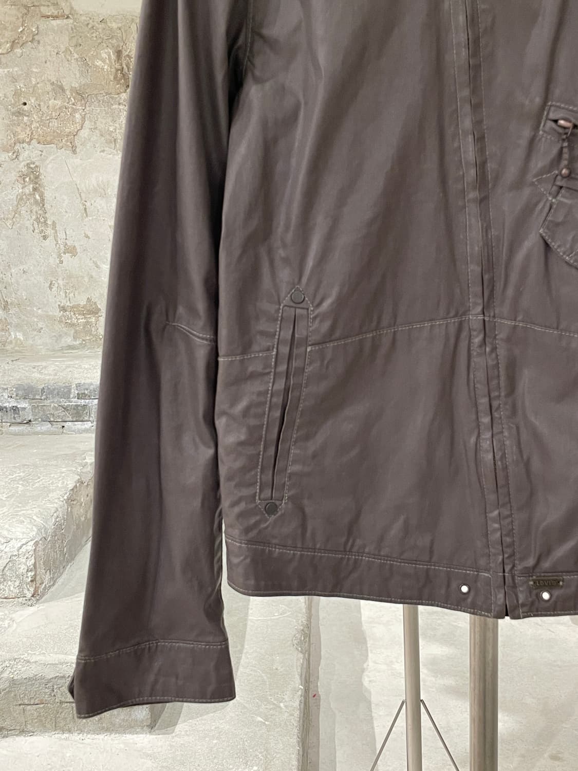 리바이스 레드탭 올리브 바이커 왁스 자켓 상품이미지4