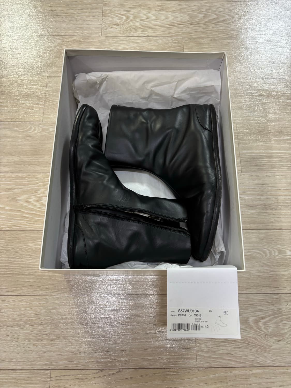 메종마르지엘라 타비 앵클 플랫 부츠 블랙 42사이즈 상품이미지6