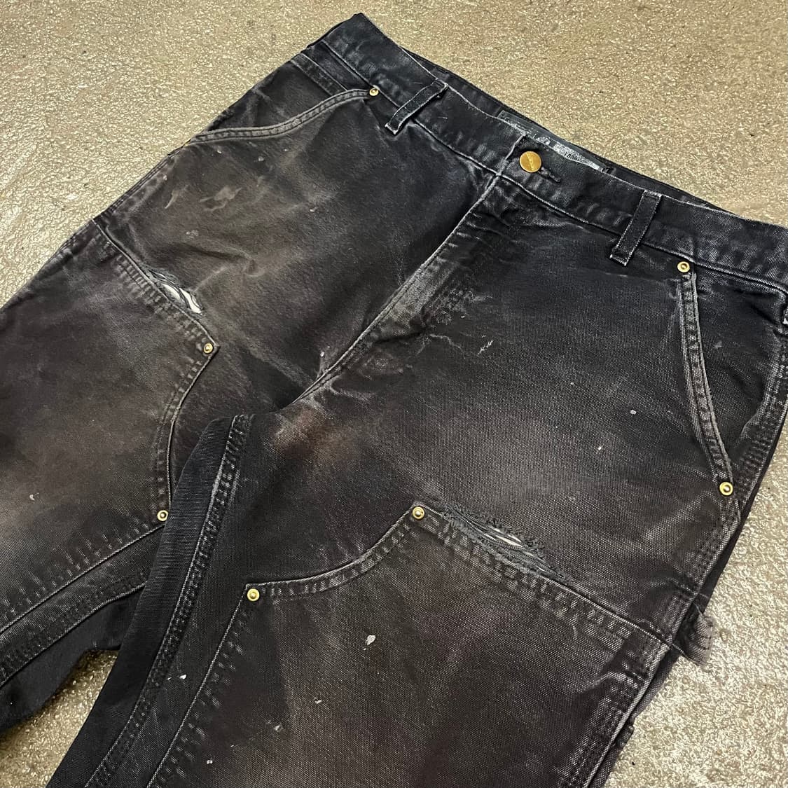 Carhartt 블랙 더블니 팬츠 (33“) 상품이미지2