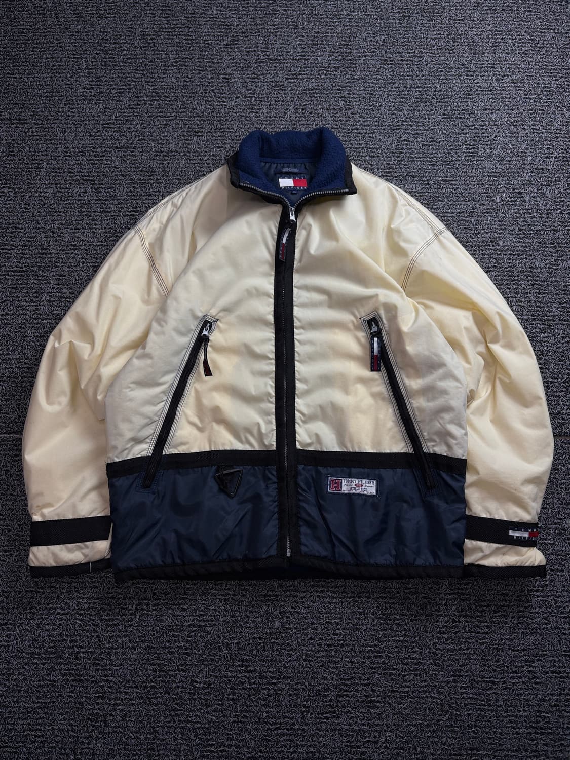 00s 타미힐피거 올드스쿨 배색 박시핏 점퍼 자켓 1708 상품이미지2