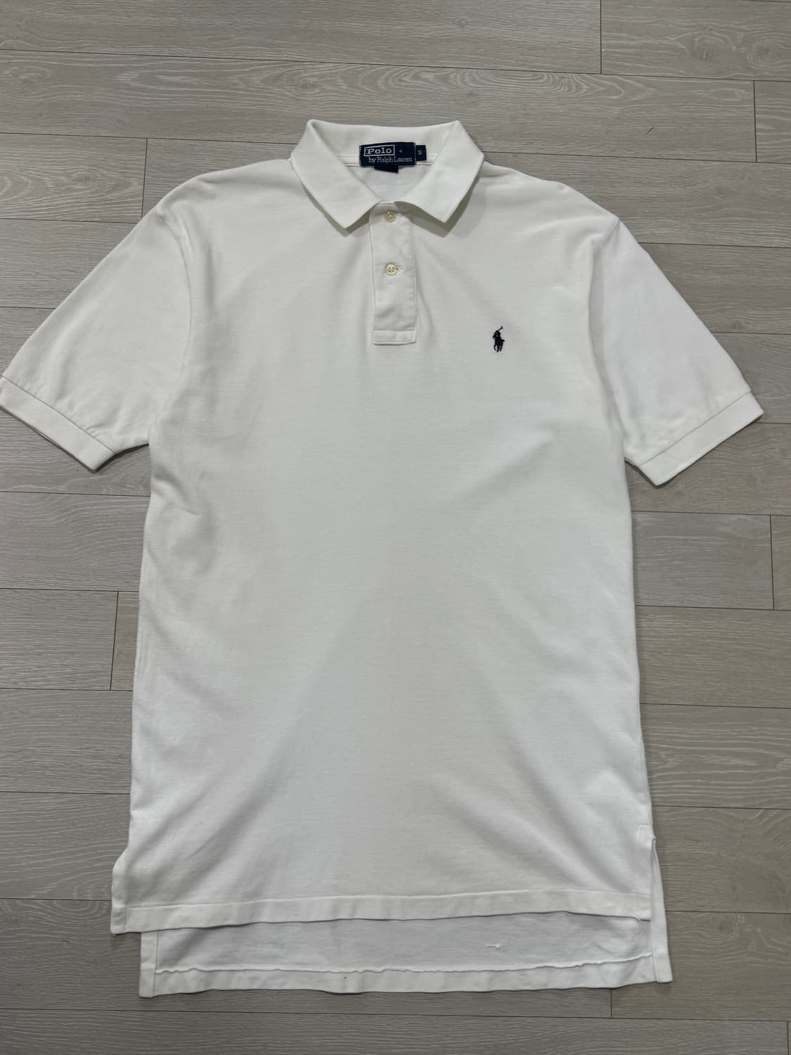 폴로 랄프로렌 포니 화이트 카라티 S 상품이미지1