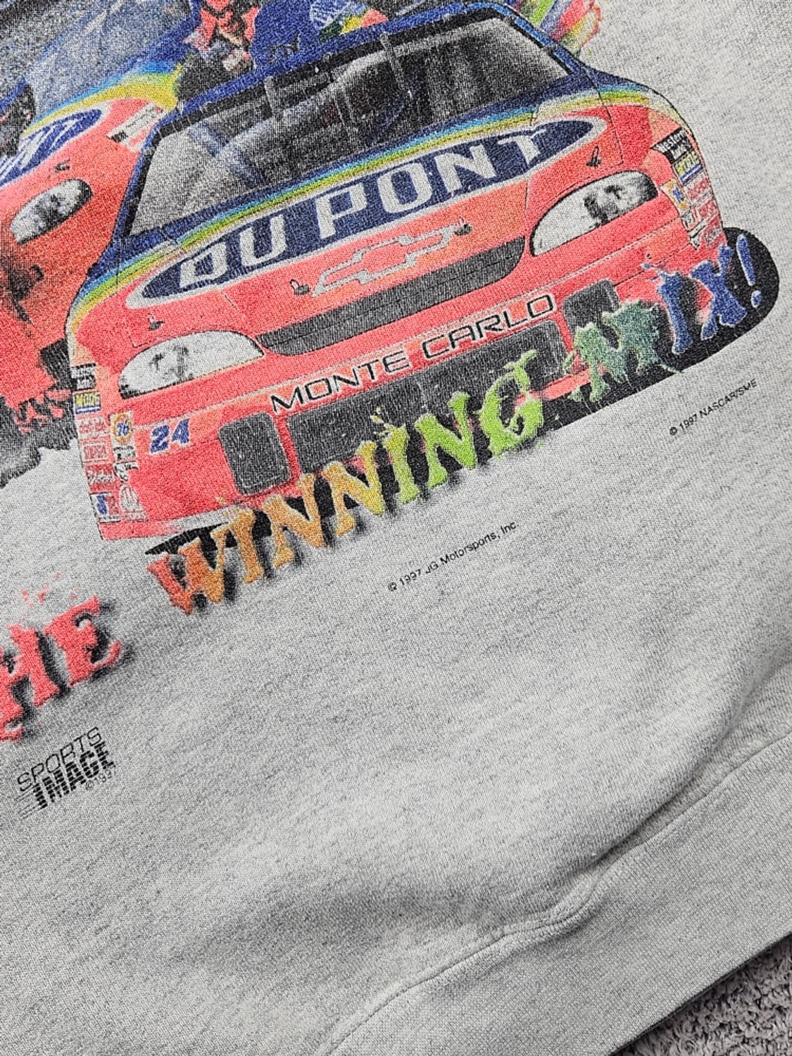 1997 나스카 윈스턴컵 듀퐁 레이싱 맨투맨 스웻 셔츠 (L)/10939 상품이미지7