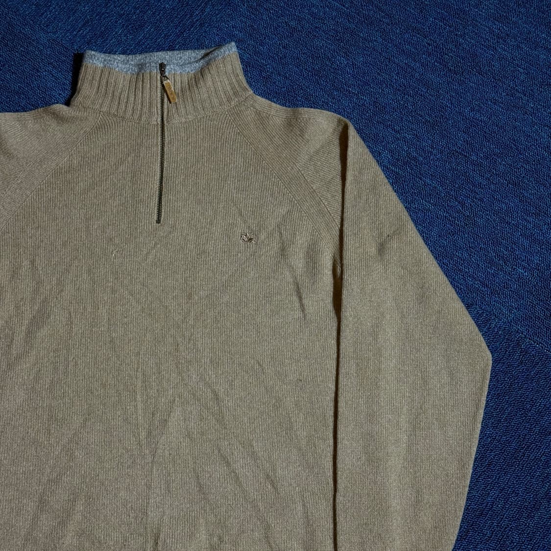 버버리 브라운 하프 니트집업 상품이미지2