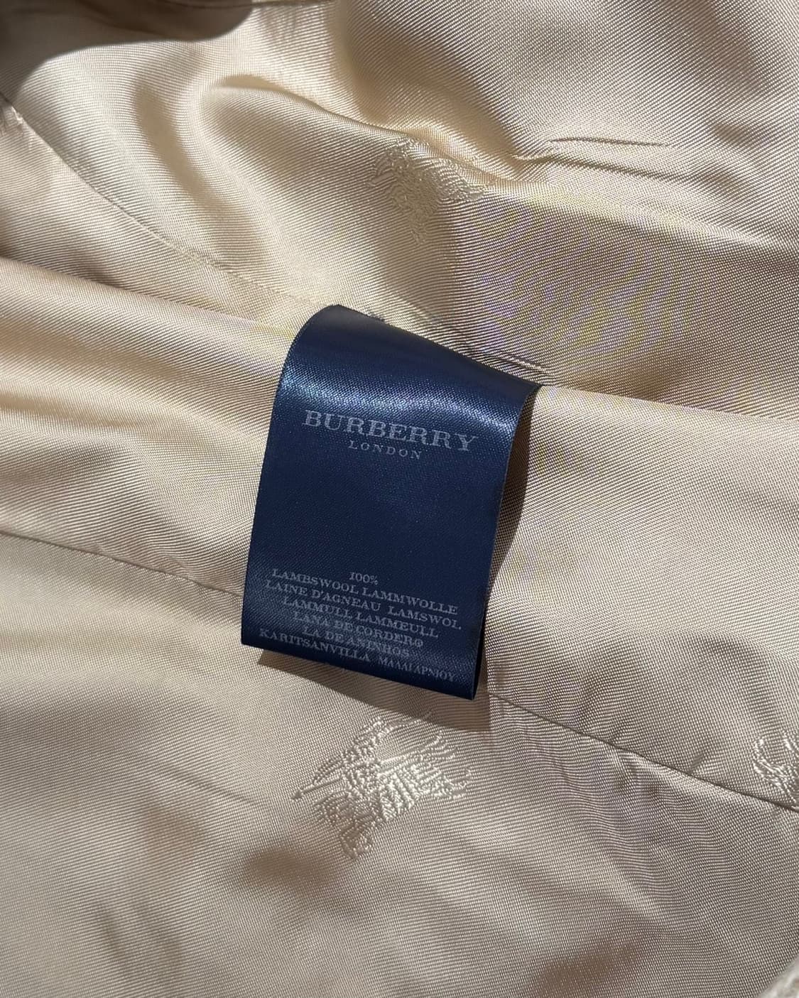 버버리 베이지 노바 체크 울 코트 상품이미지8