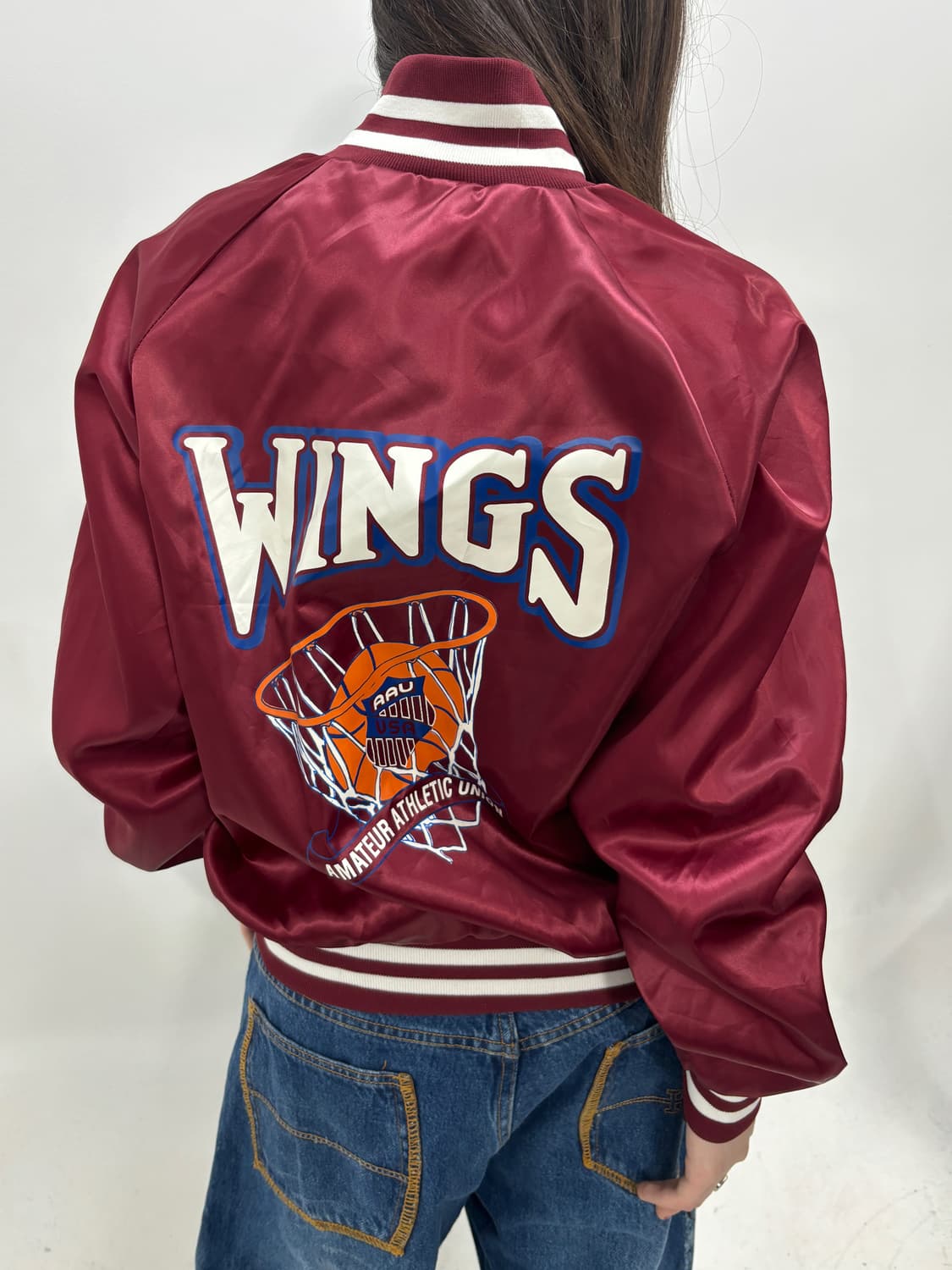 90s 올트스쿨 버건디 스타디움from usa  상품이미지1