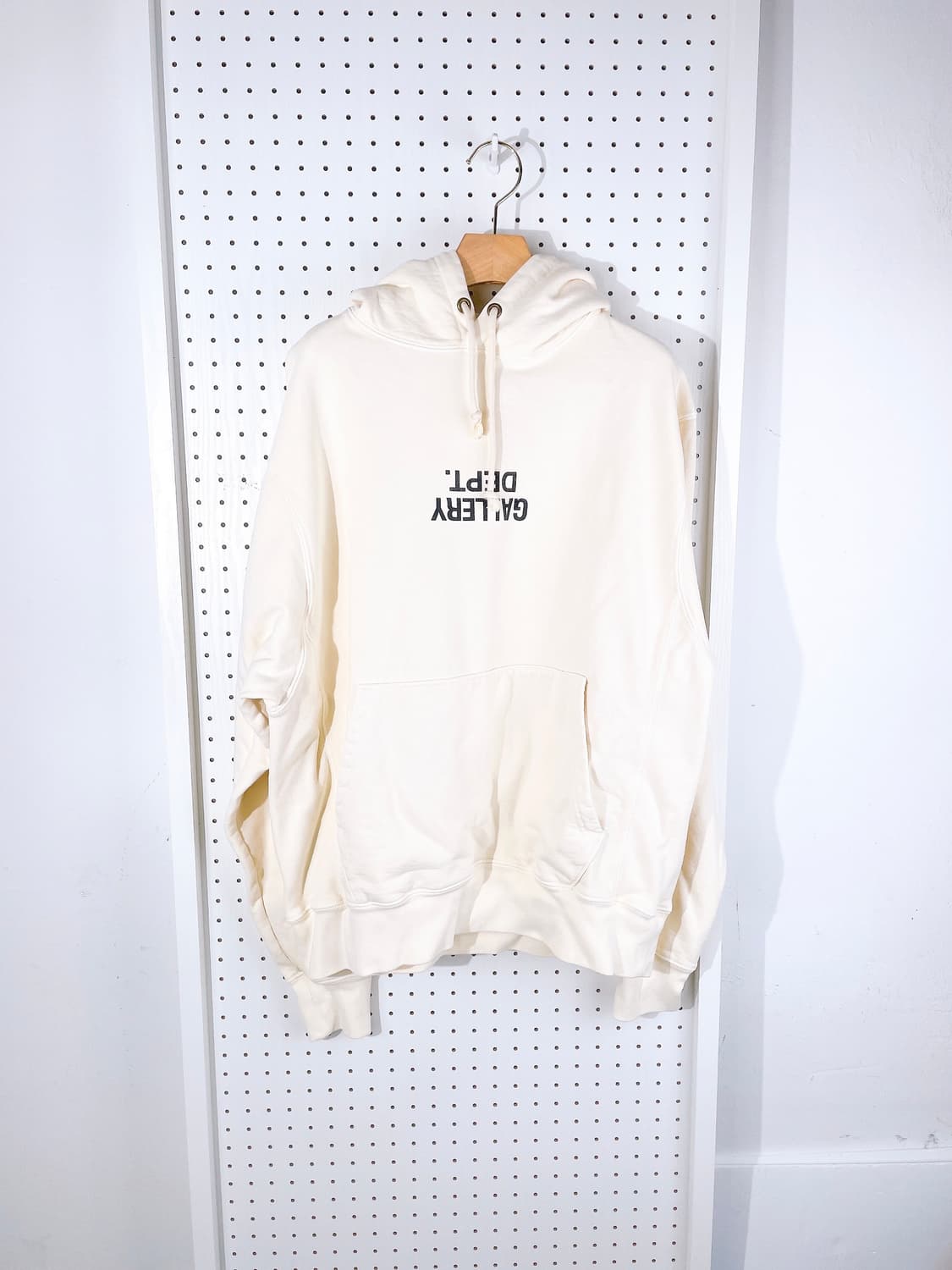 (정품/새상품) 갤러리 디파트먼트 퍽드 업 로고 화이트 후드 상품이미지1