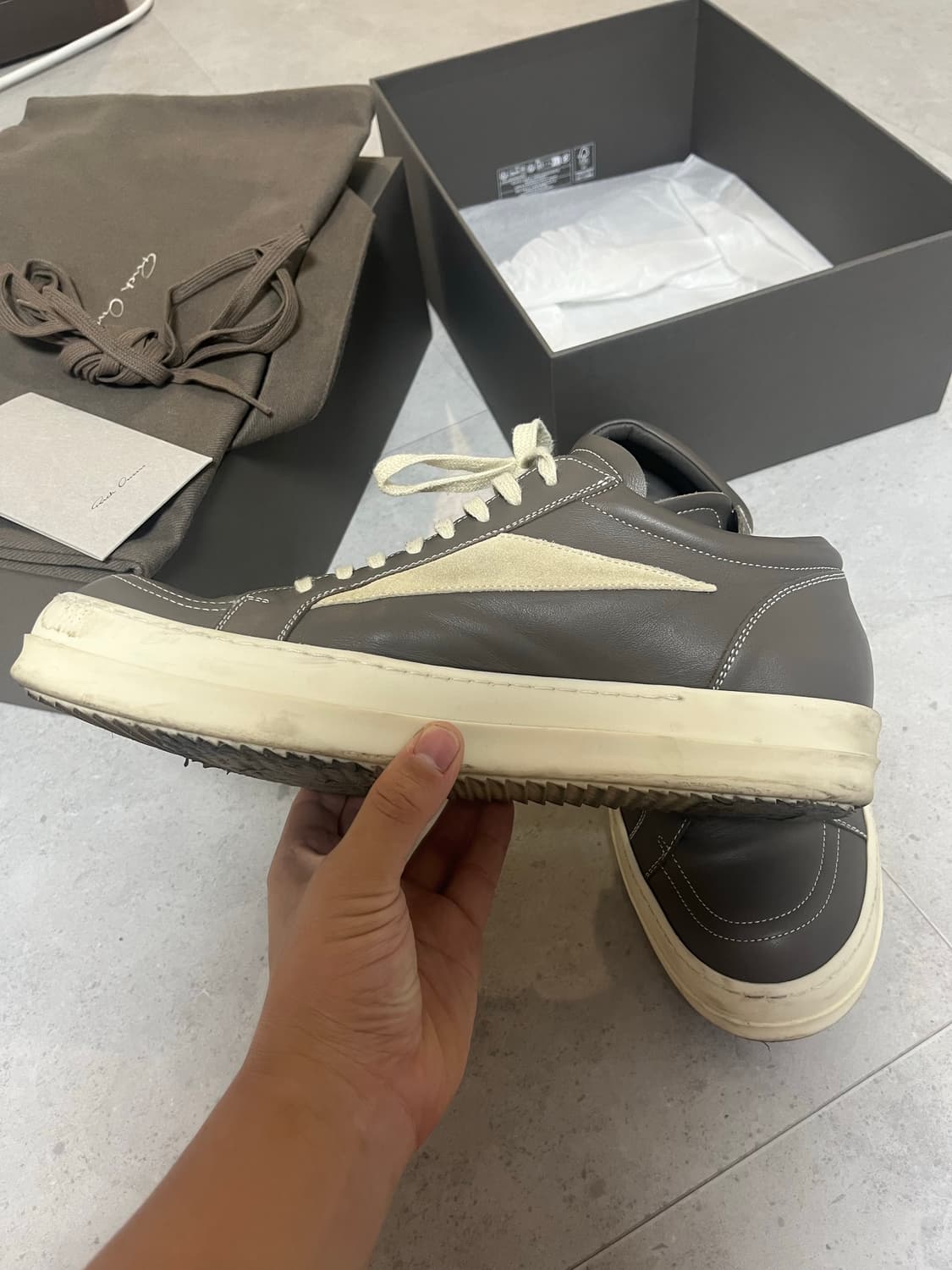 릭오웬스 반스 더스트 밀크 44\275~280 상품이미지6