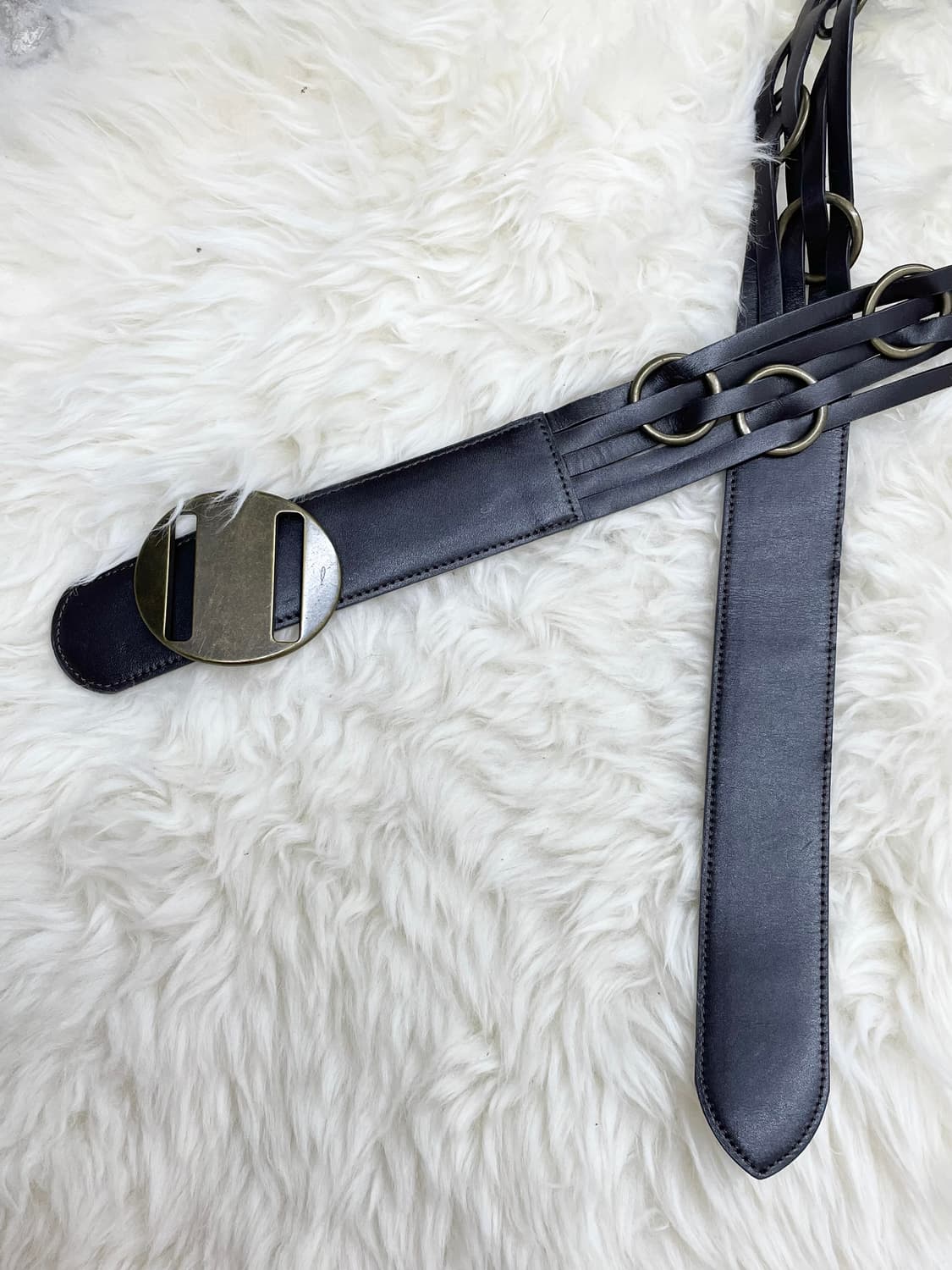 레이어드 링 버클 벨트 상품이미지6