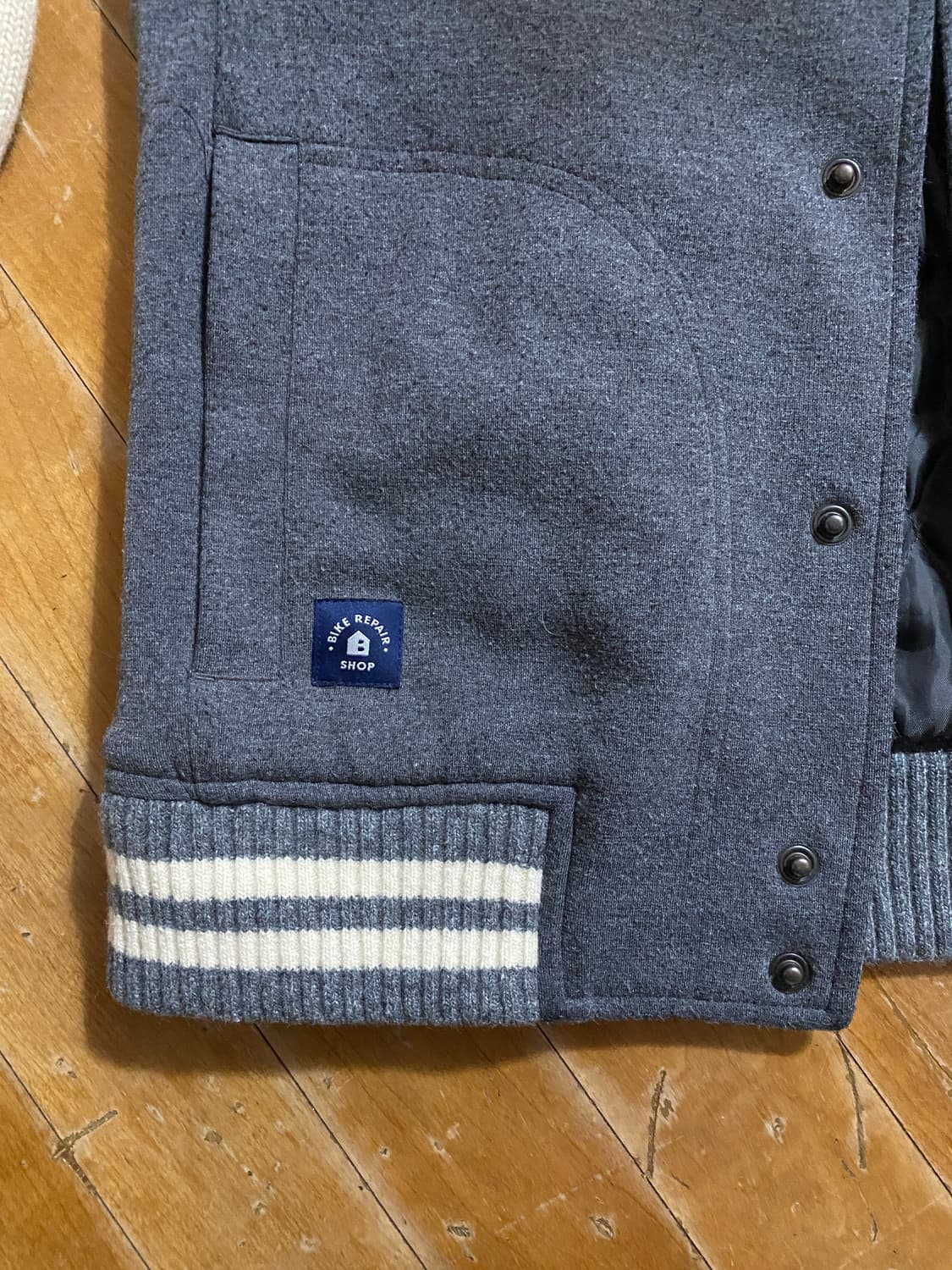 빈폴  그레이 바서티 울 자켓 100 상품이미지5