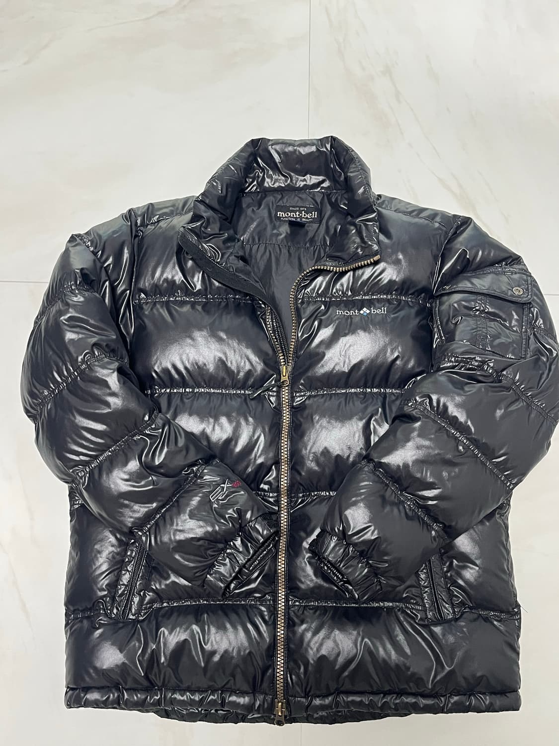 XL/105] 몽벨 EX 800 필파워 유광 구스다운 패딩 (탈부착 후드 상품이미지3