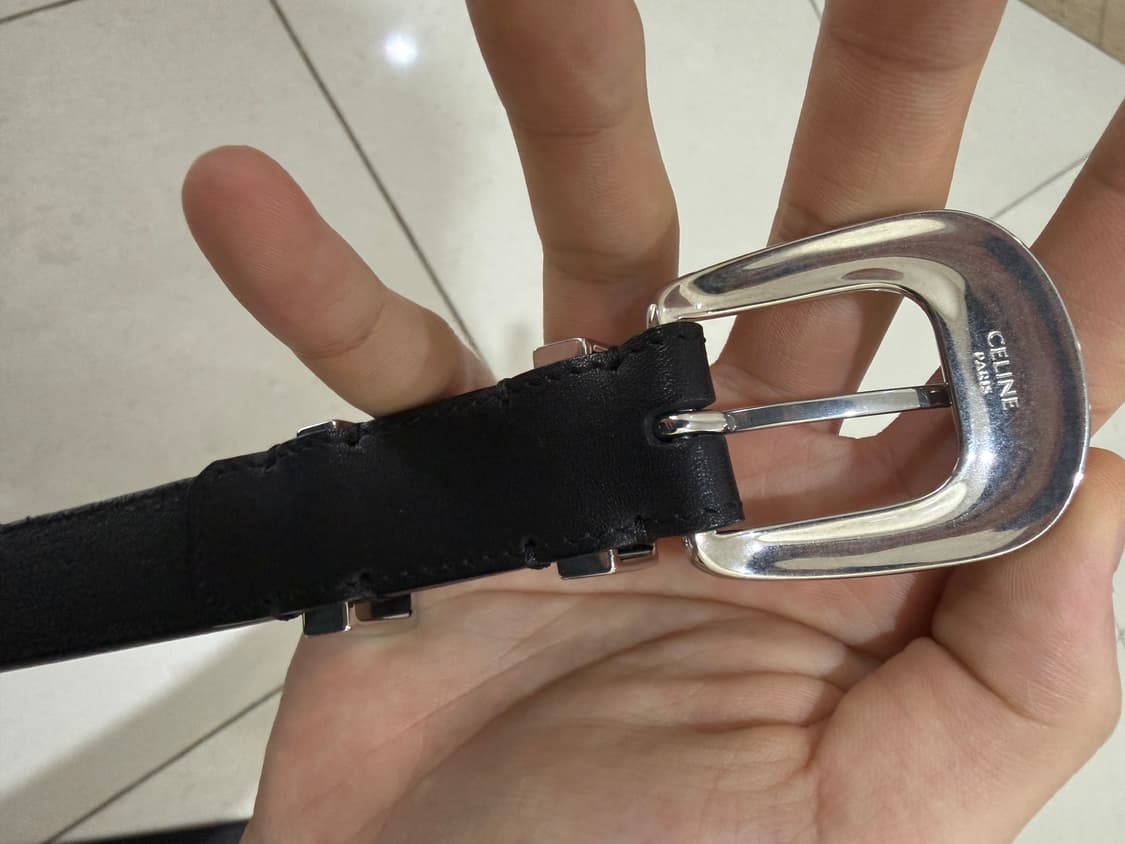 정품 셀린느 카프스킨 벨트  상품이미지4